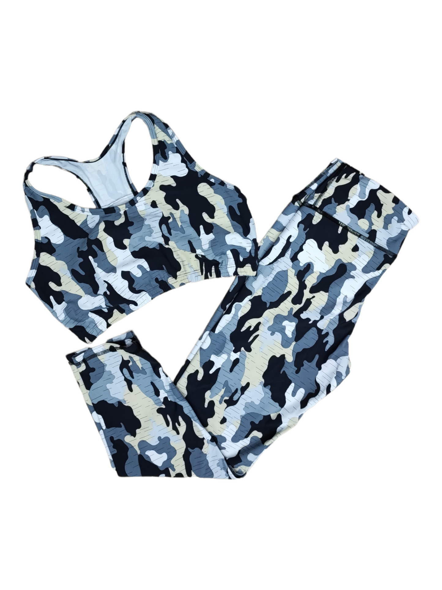 LICRA TALLA PLUS SET 2 PIEZAS PREMIUMTEX MILITAR NEGRO BLANCO oversilvercolombia