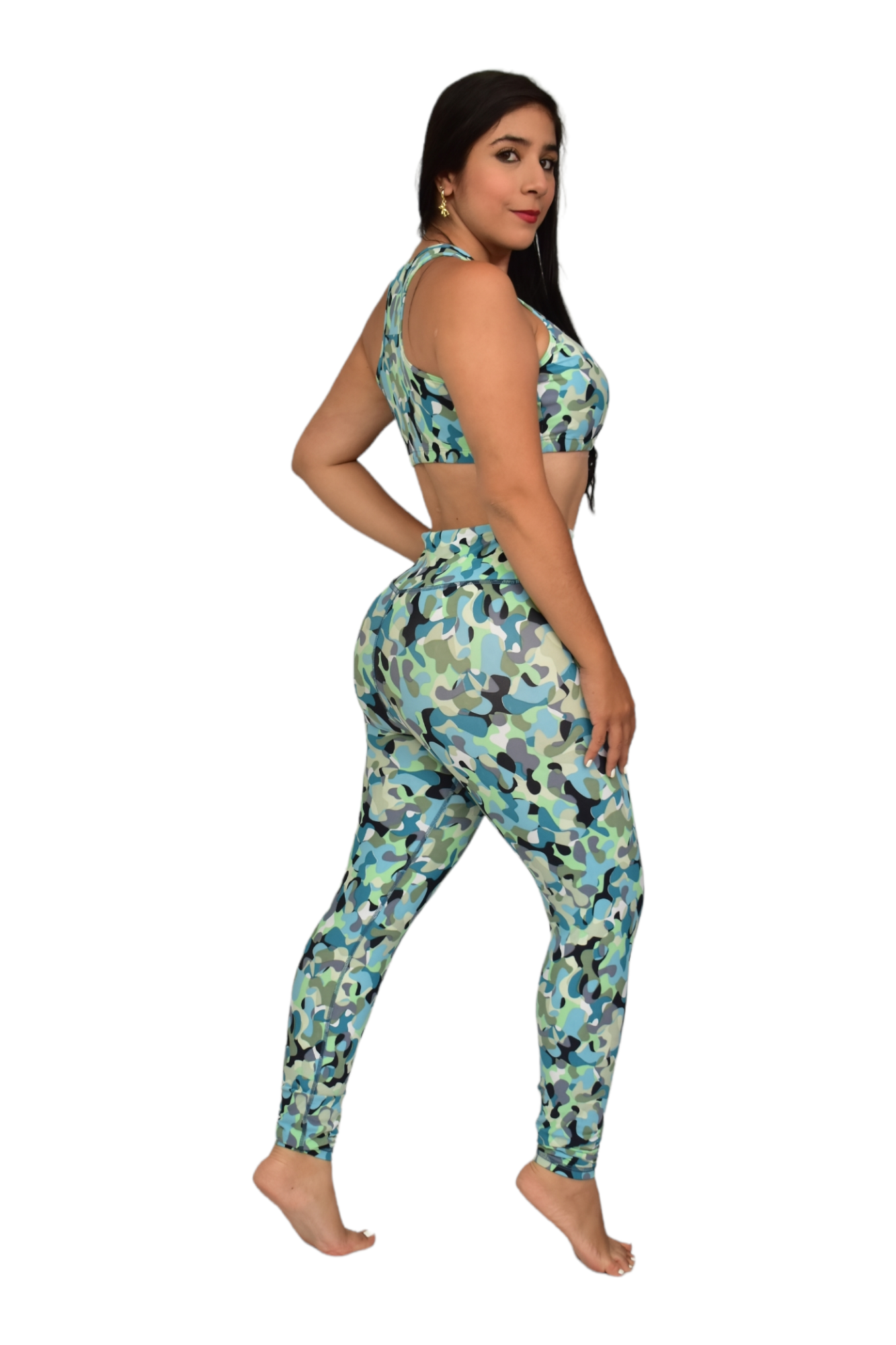 LEGGINS SET 2 PIEZAS PREMIUMTEX MILITAR VERDE AZUL oversilvercolombia