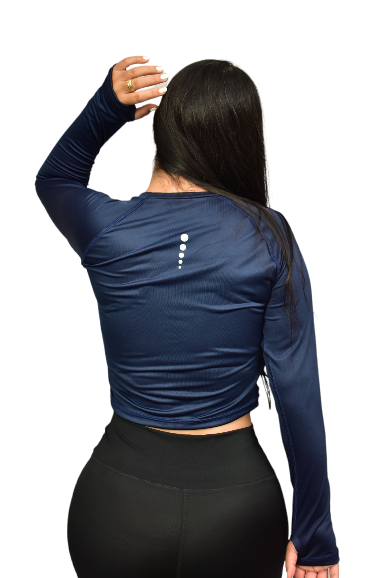 CAMISETA MANGA RANGLA LICRADA AZUL TURQUIE OVERSILVER®