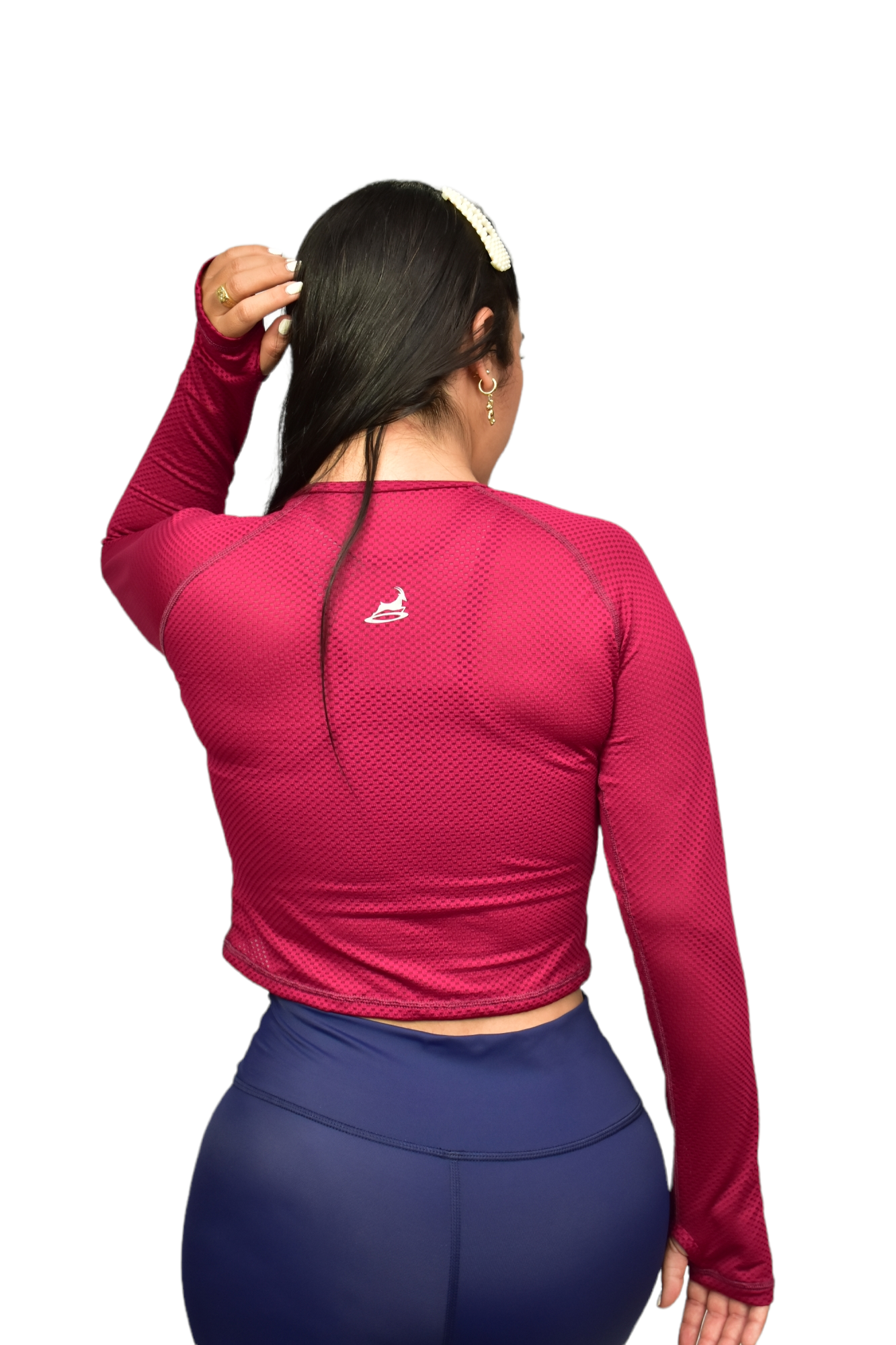 CAMISETA MANGA RANGLA MALLA VINOTINTO OVERSILVER®