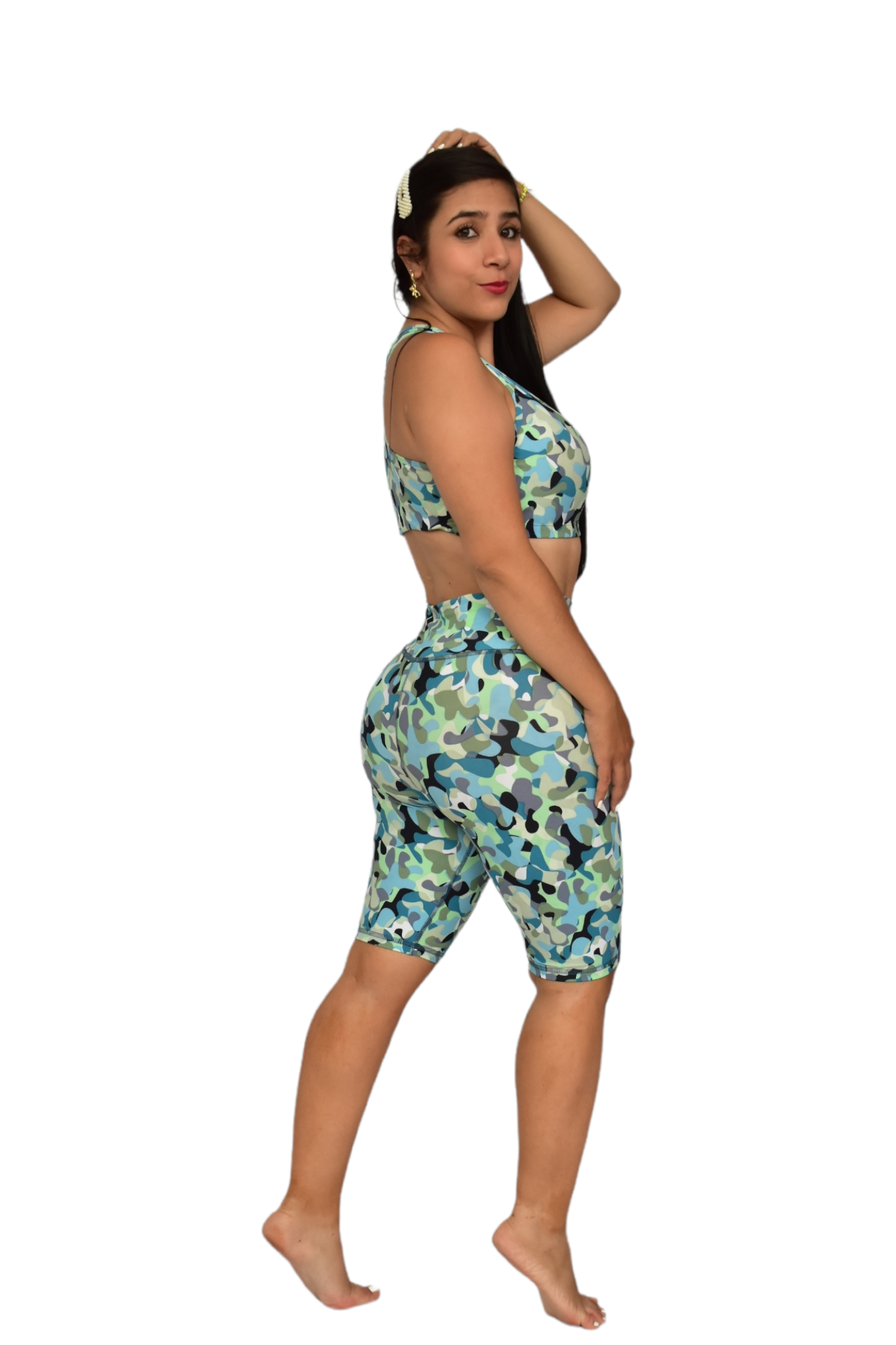 BIKER SET 2 PIEZAS PREMIUMTEX VERDE AZUL oversilvercolombia