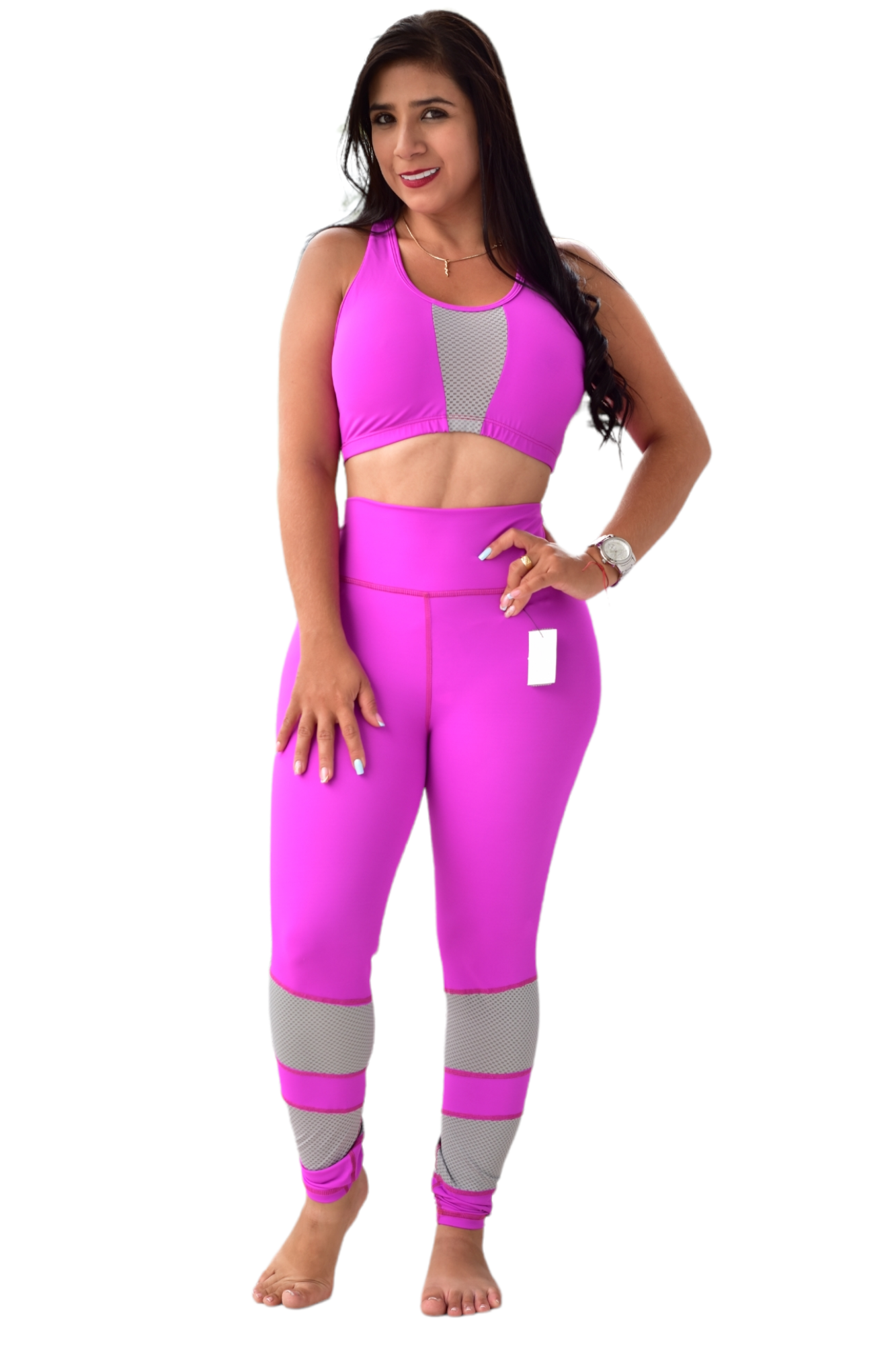 LEGGINS COMBINADA SET 2 PIEZAS PREMIUMTEX VIOLETA