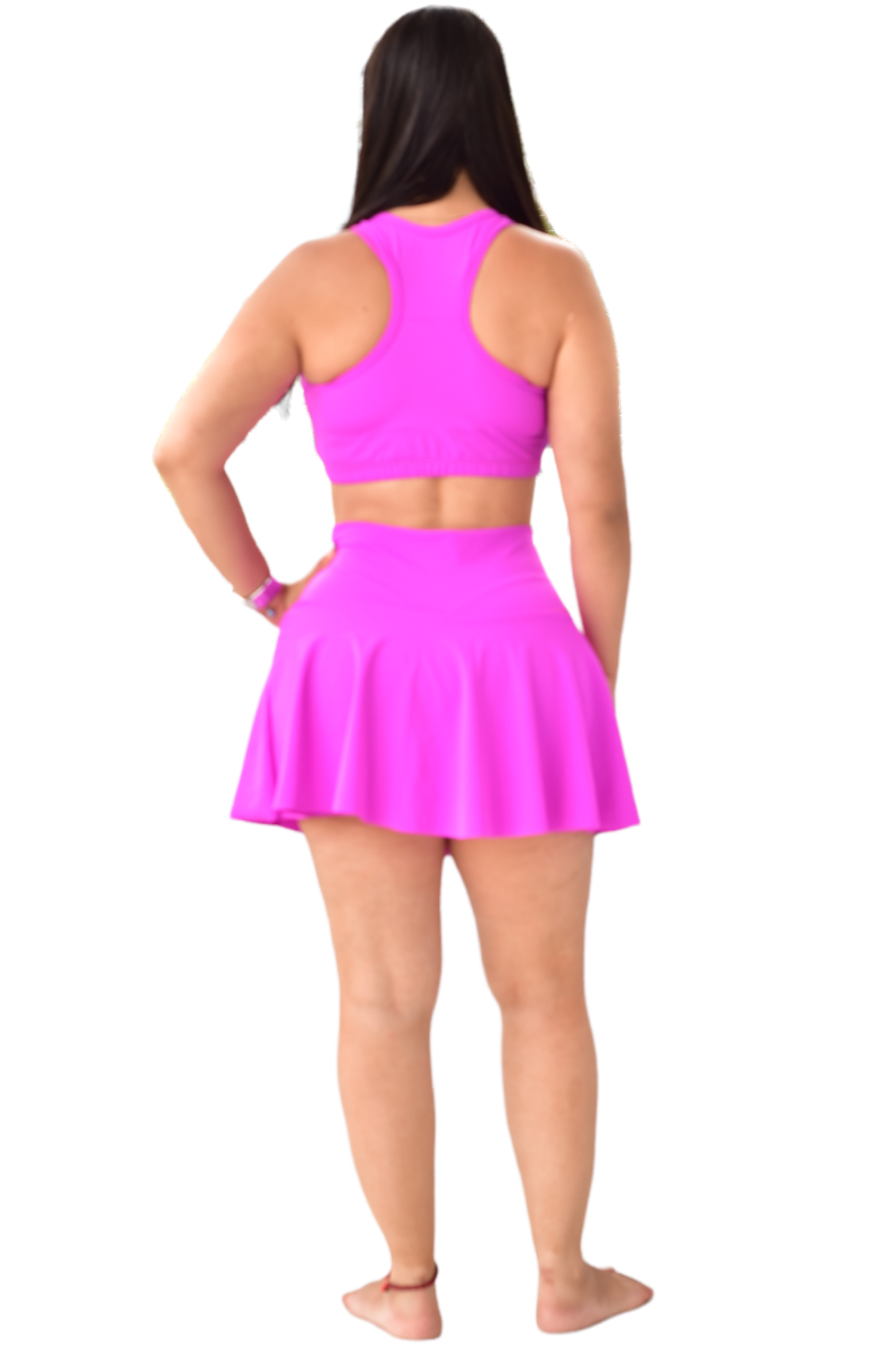FALDA SHORT SET 2 PIEZAS PREMIUMTEX VIOLETA
