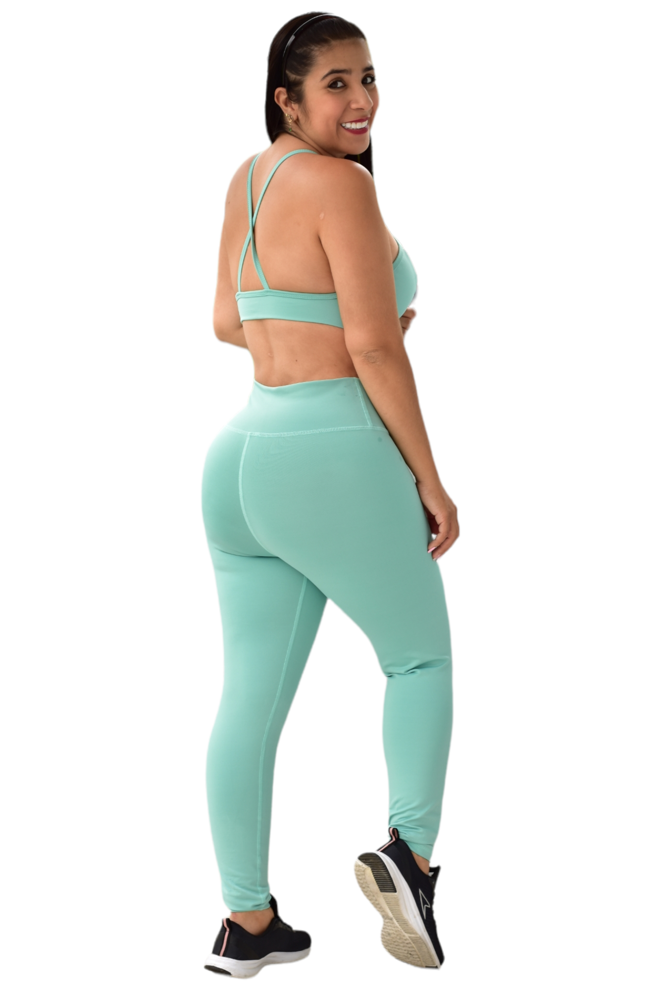 LEGGINS SET 2 PIEZAS SUPLEX VERDE MENTA