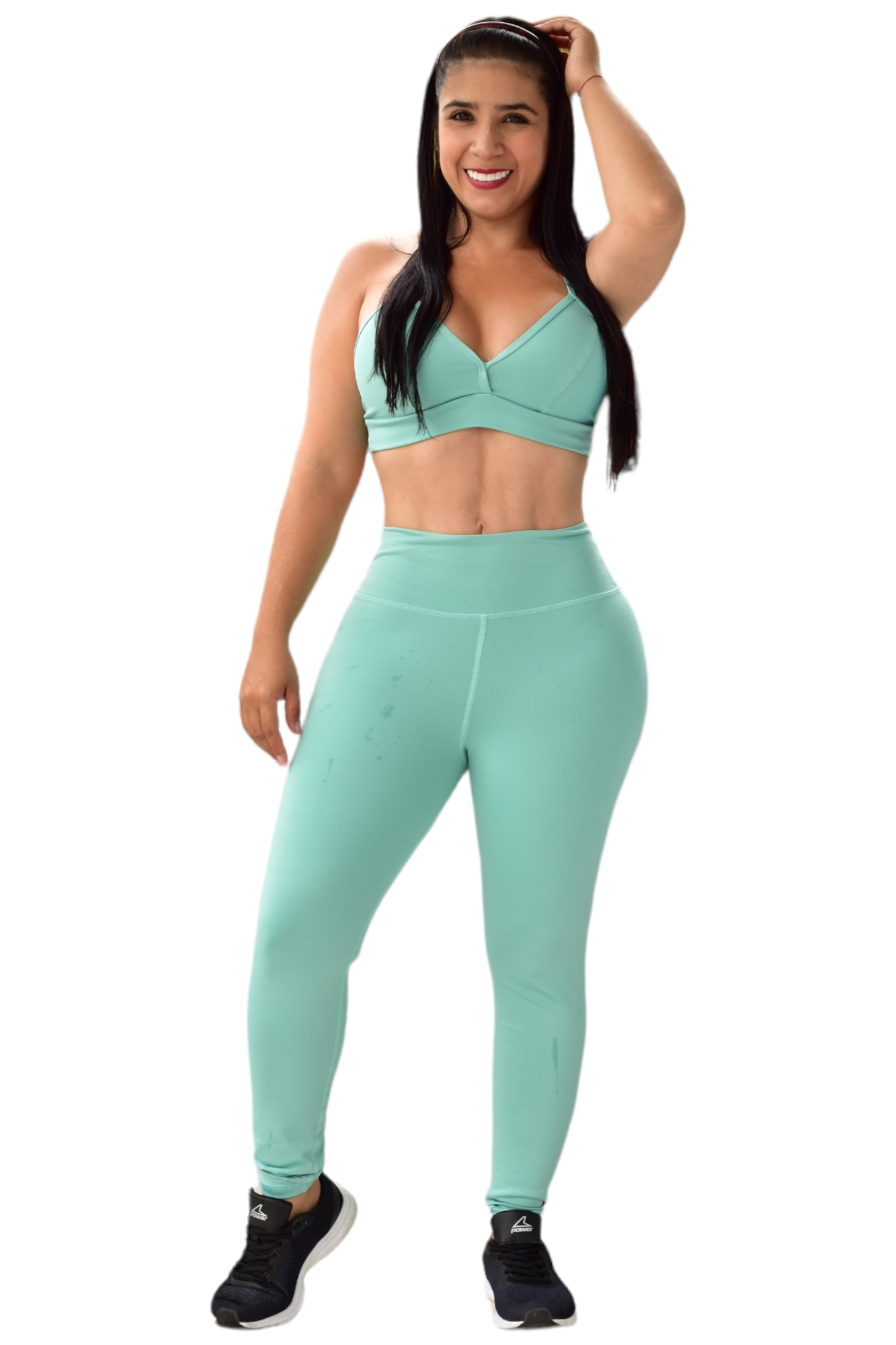 LEGGINS SET 2 PIEZAS SUPLEX VERDE MENTA