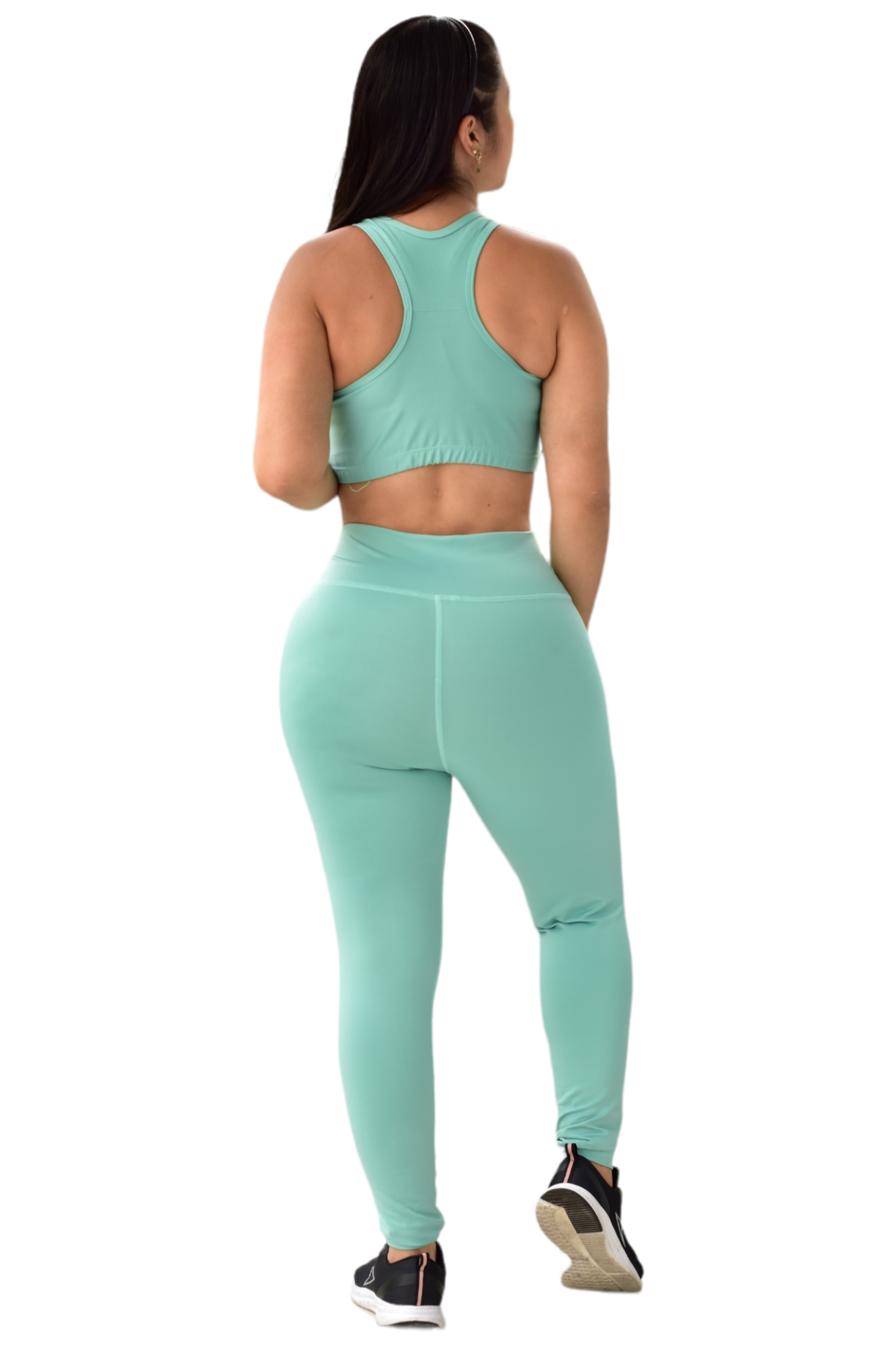 LEGGINS SET 2 PIEZAS SUPLEX VERDE MENTA