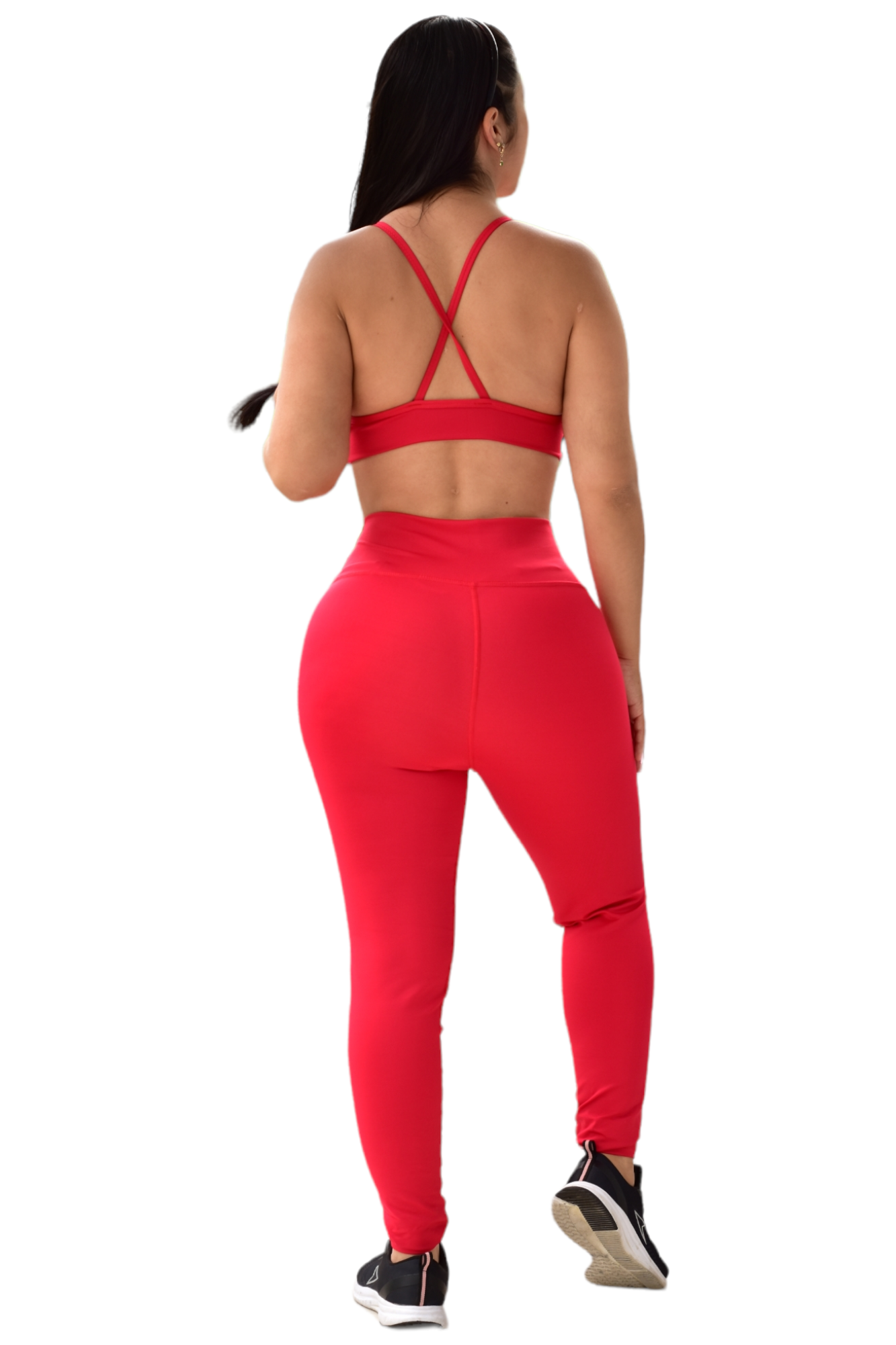 LEGGINS SET 2 PIEZAS SUPLEX ROJO