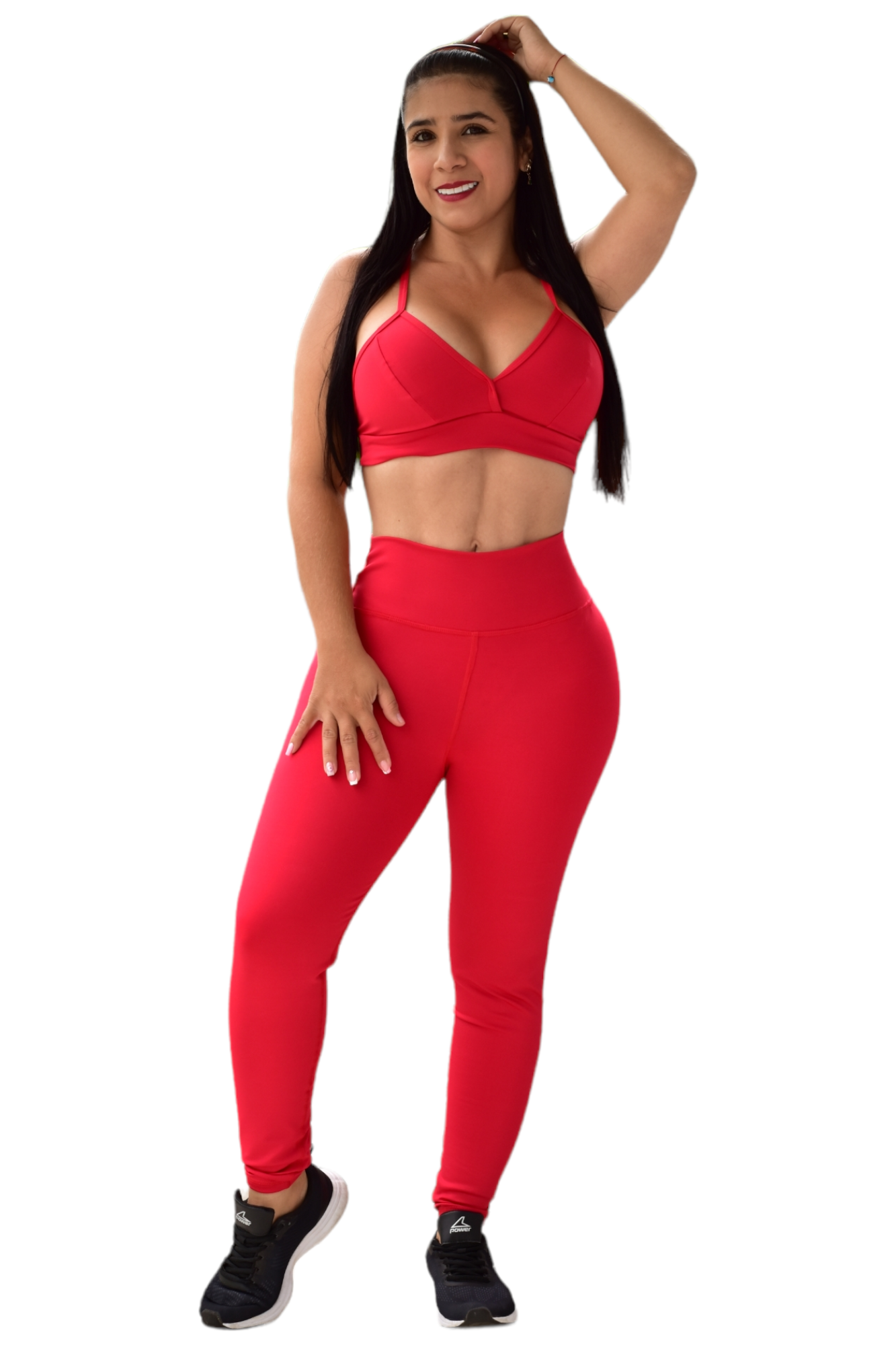 LEGGINS SET 2 PIEZAS SUPLEX ROJO