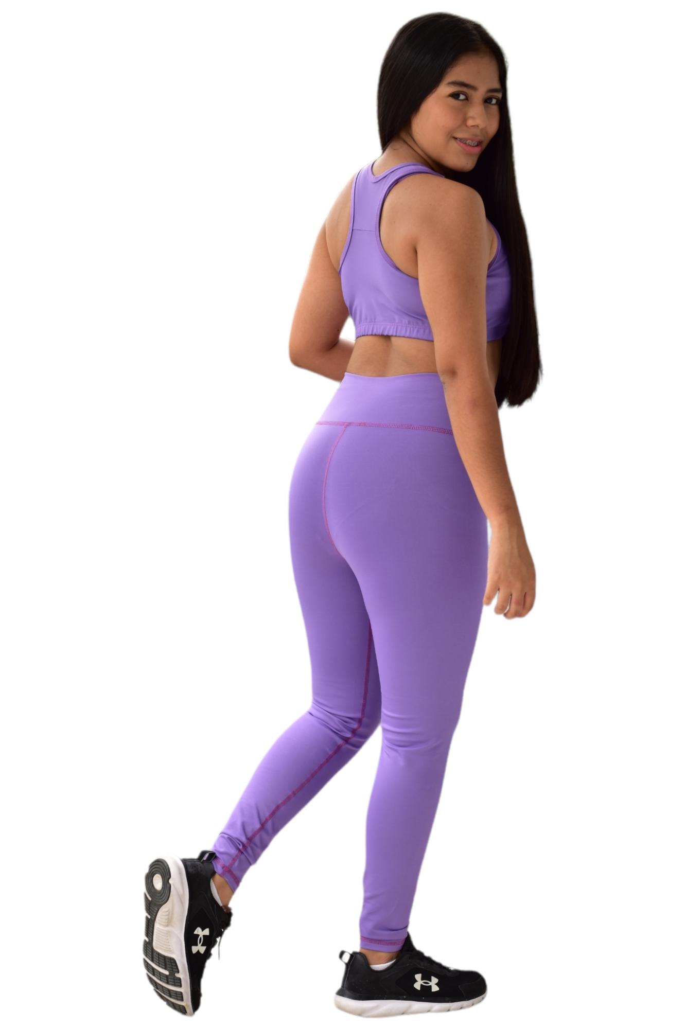 LEGGINS SET 2 PIEZAS SUPLEX MORADO CLARO