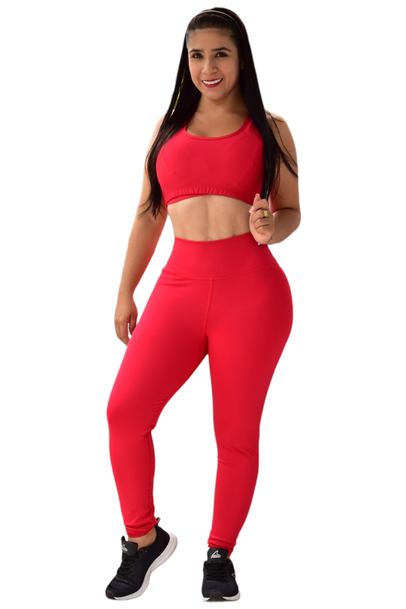 LEGGINS SET 2 PIEZAS SUPLEX ROJO
