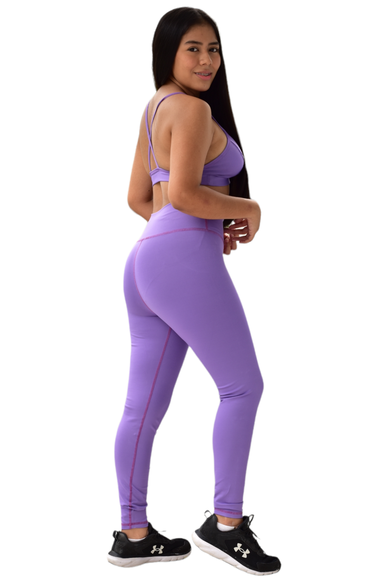 LEGGINS SET 2 PIEZAS SUPLEX MORADO CLARO