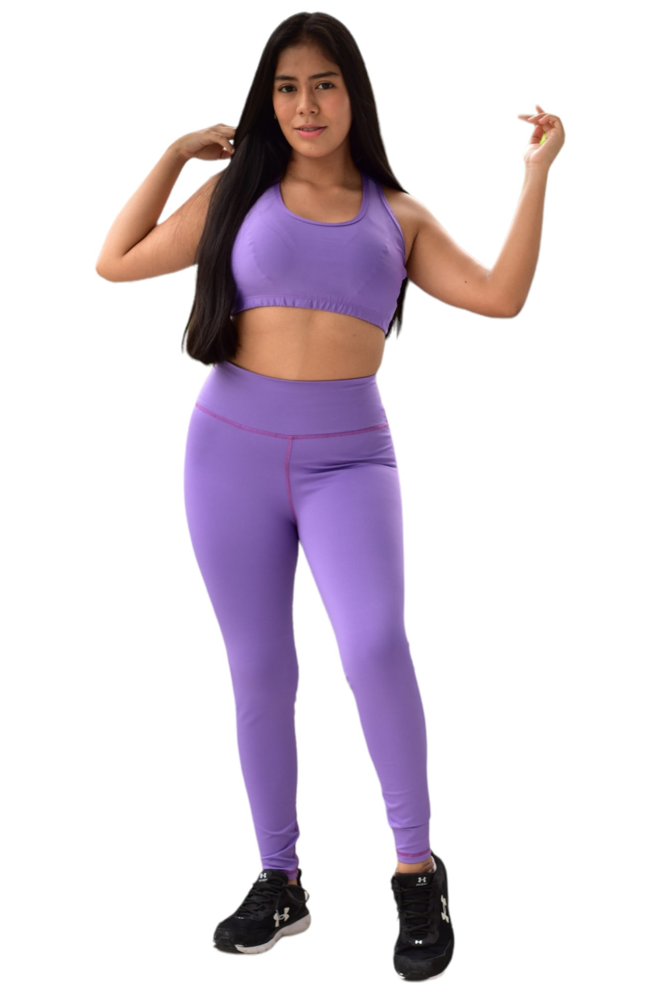 LEGGINS SET 2 PIEZAS SUPLEX MORADO CLARO