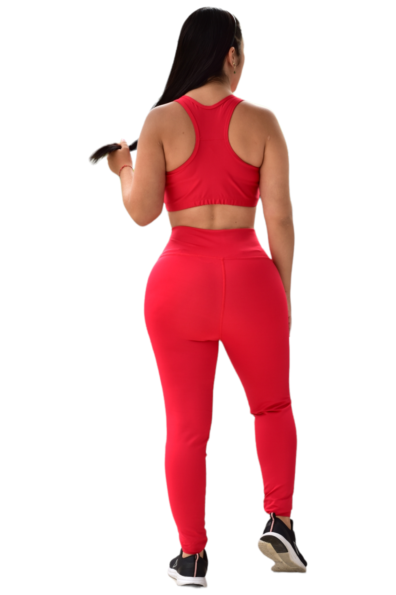 LEGGINS SET 2 PIEZAS SUPLEX ROJO