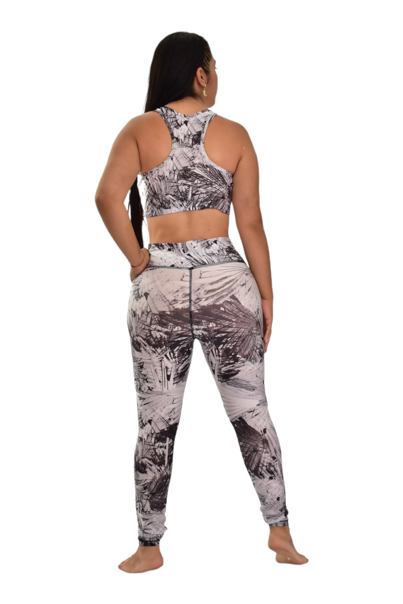 LEGGINS SET 2 PIEZAS PREMIUMTEX GRIS METALIZADO oversilvercolombia
