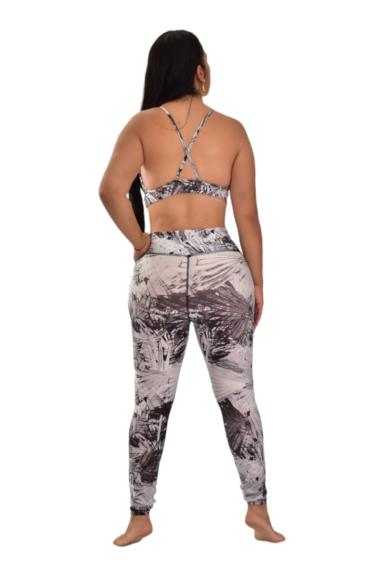 LEGGINS SET 2 PIEZAS PREMIUMTEX GRIS METALIZADO oversilvercolombia