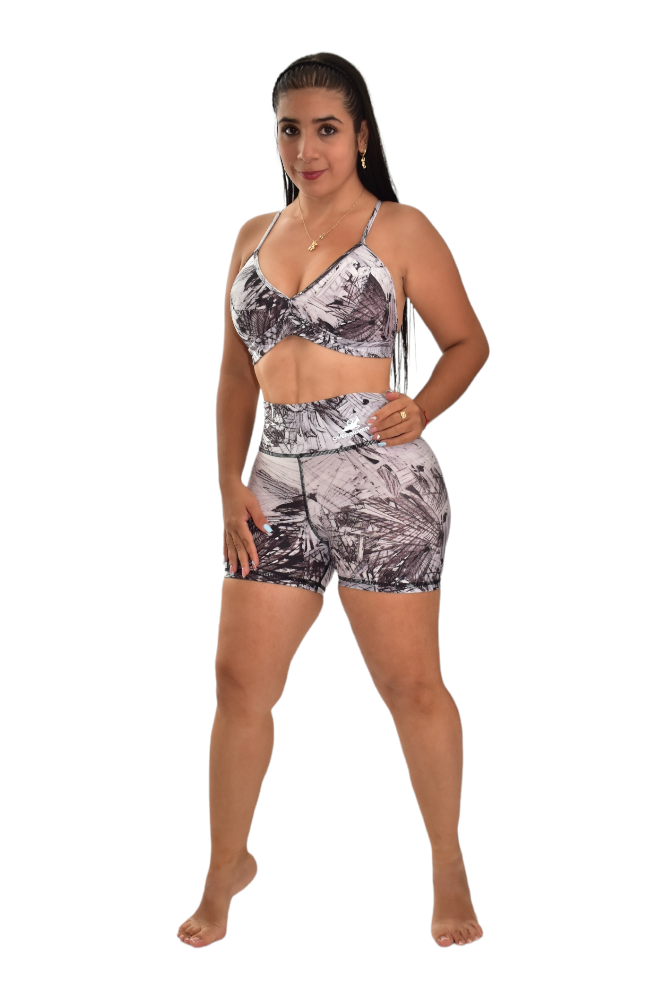 SHORT SET 2 PIEZAS PREMIUMTEX GRIS METALICO oversilvercolombia