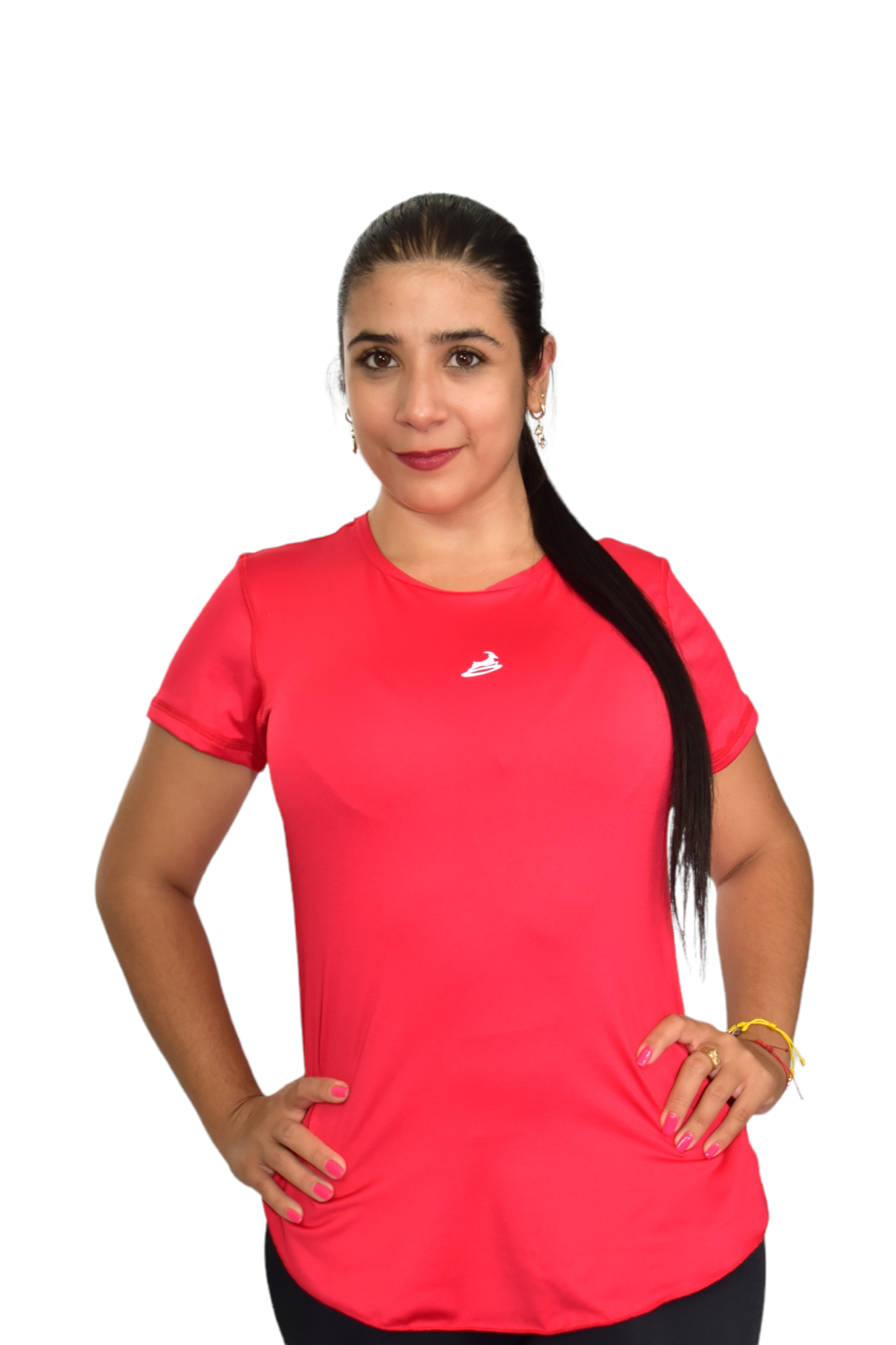 CAMISETA MANGA CORTA LICRADA ROJO OVERSILVER®