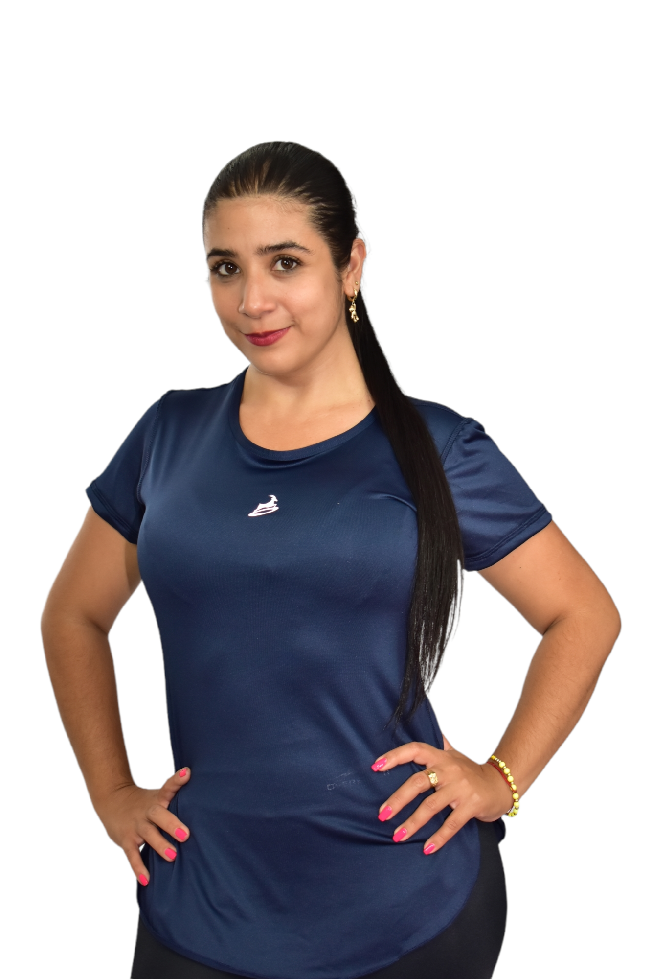 CAMISETA MANGA CORTA LICRADA AZUL TURQUIE OVERSILVER®