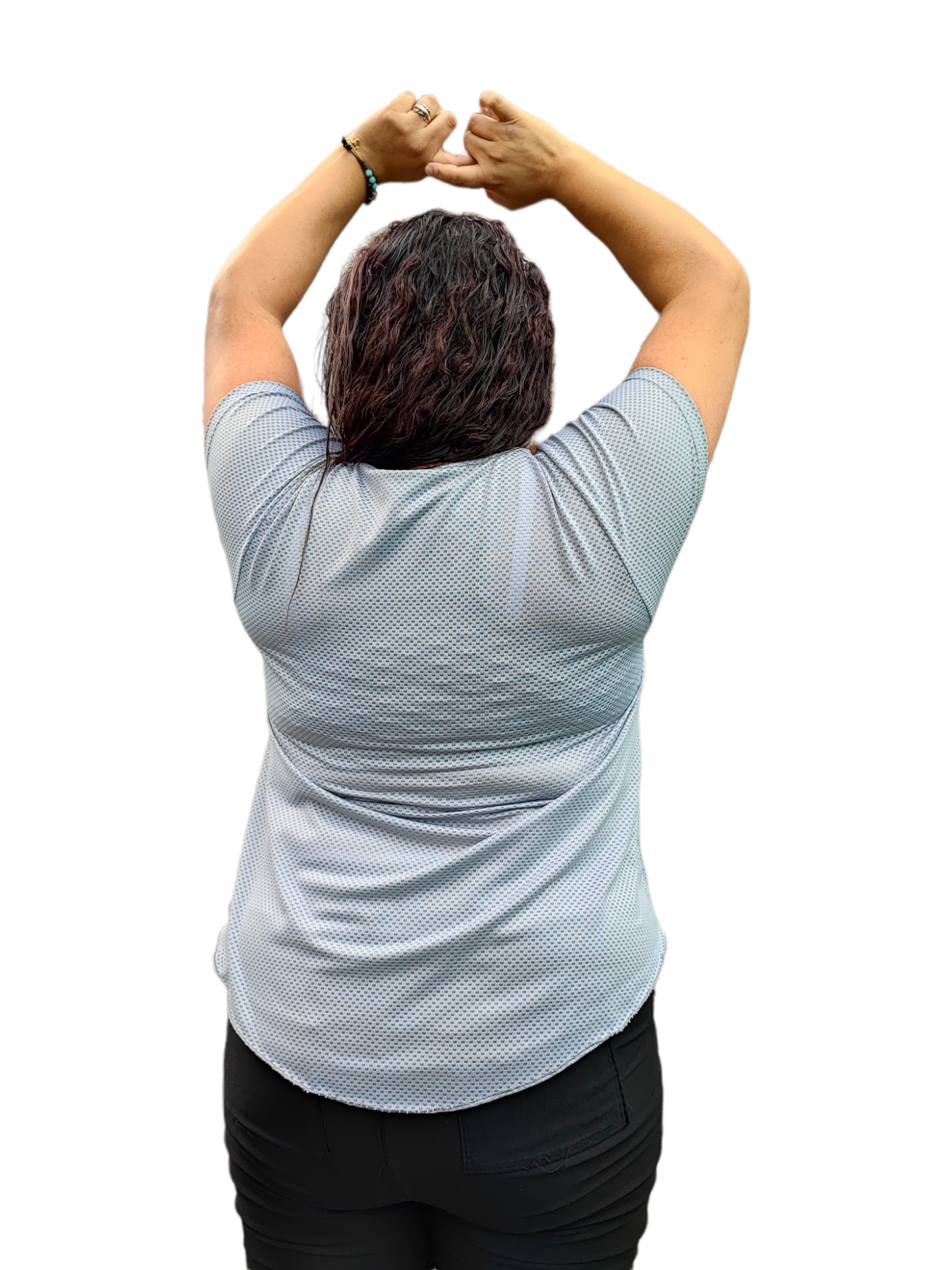 CAMISETA MANGA CORTA MALLA TALLA PLUS OVERSILVER®