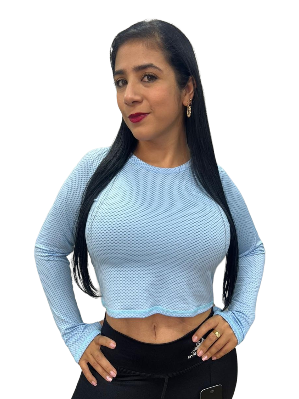 CAMISETA MANGA RANGLA AZUL CIELO OVERSILVER®