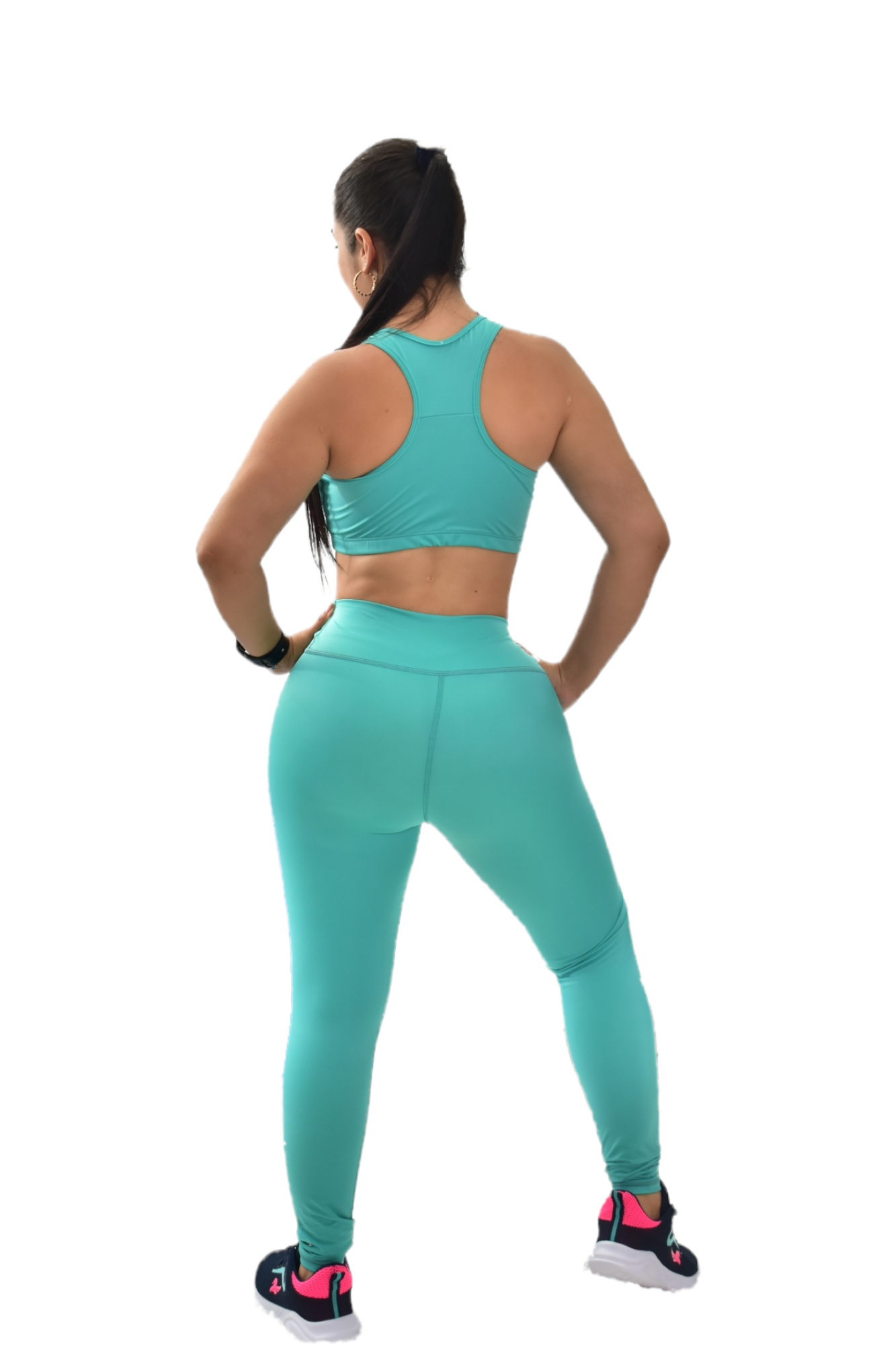 LEGGINS SET 2 PIEZAS NEWGYM VERDE MENTA oversilvercolombia