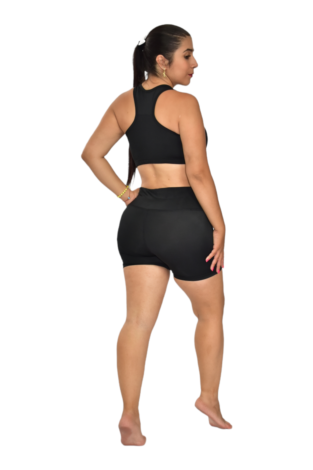SHORT SET 2 PIEZAS NEWGYM NEGRO oversilvercolombia