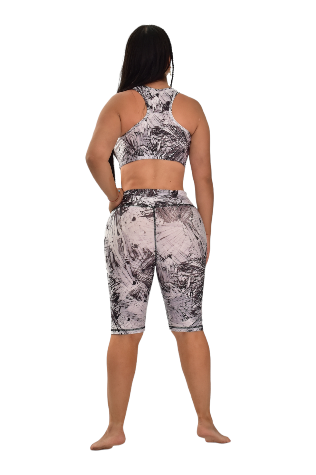 BIKER SET 2 PIEZAS PREMIUMTEX GRIS METALICO RALLADO oversilvercolombia