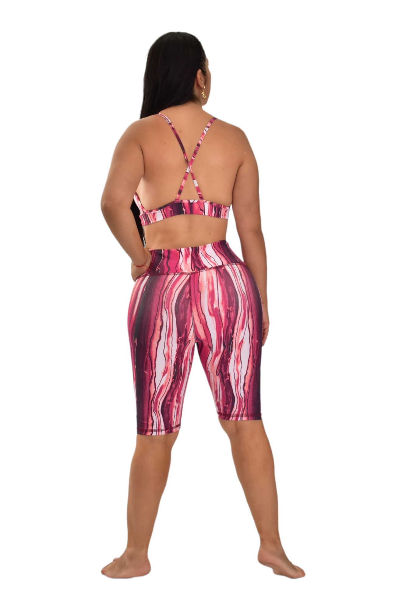 BIKER SET 2 PIEZAS PREMIUMTEX VINOTINTO RALLAS oversilvercolombia