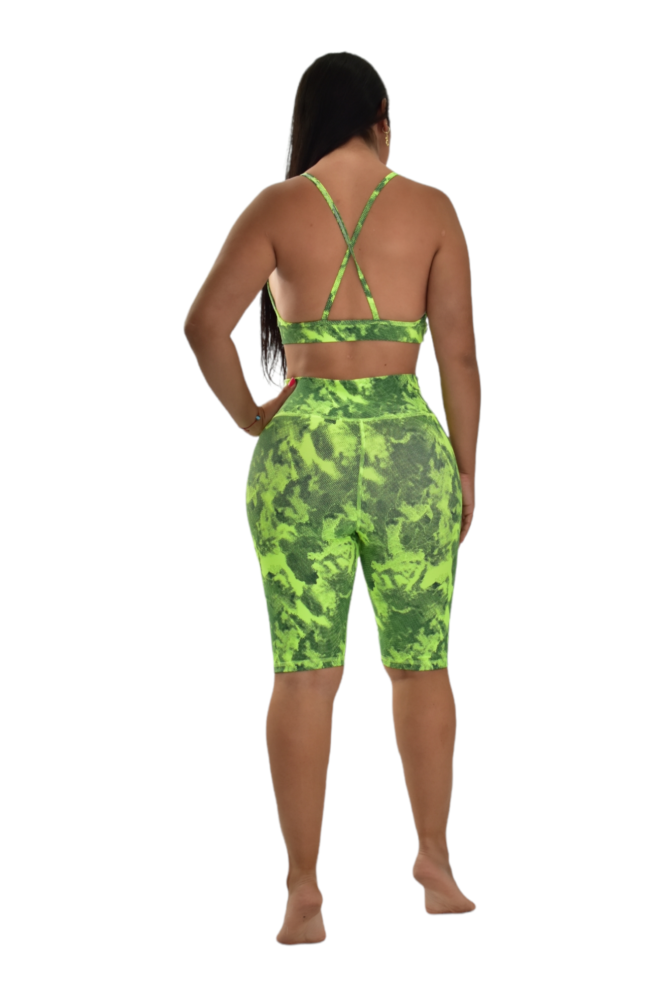 BIKER SET 2 PIEZAS PREMIUMTEX VERDE MANCHA oversilvercolombia