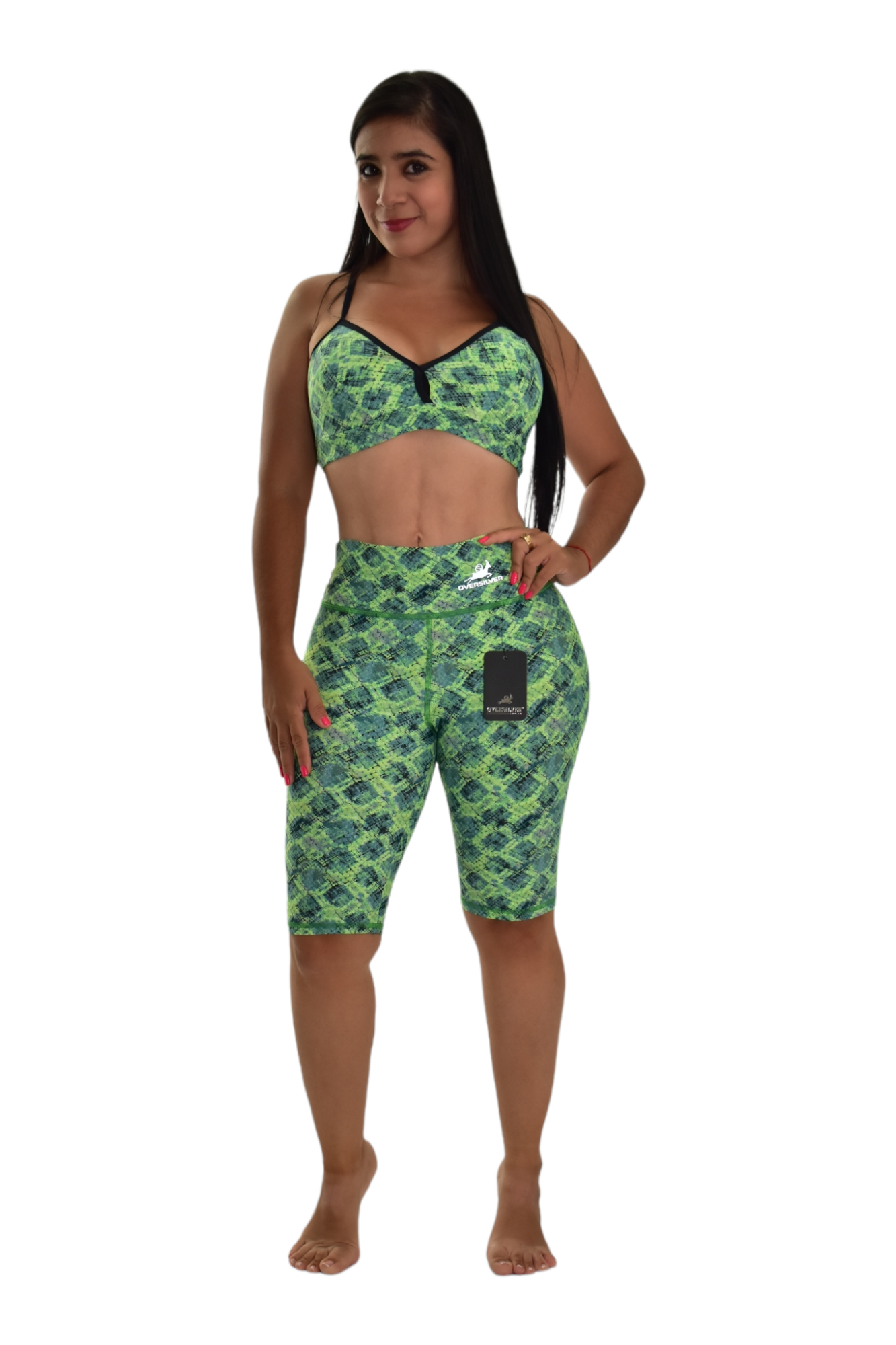 BIKER SET 2 PIEZAS PREMIUMTEX VERDE ROMBO oversilvercolombia