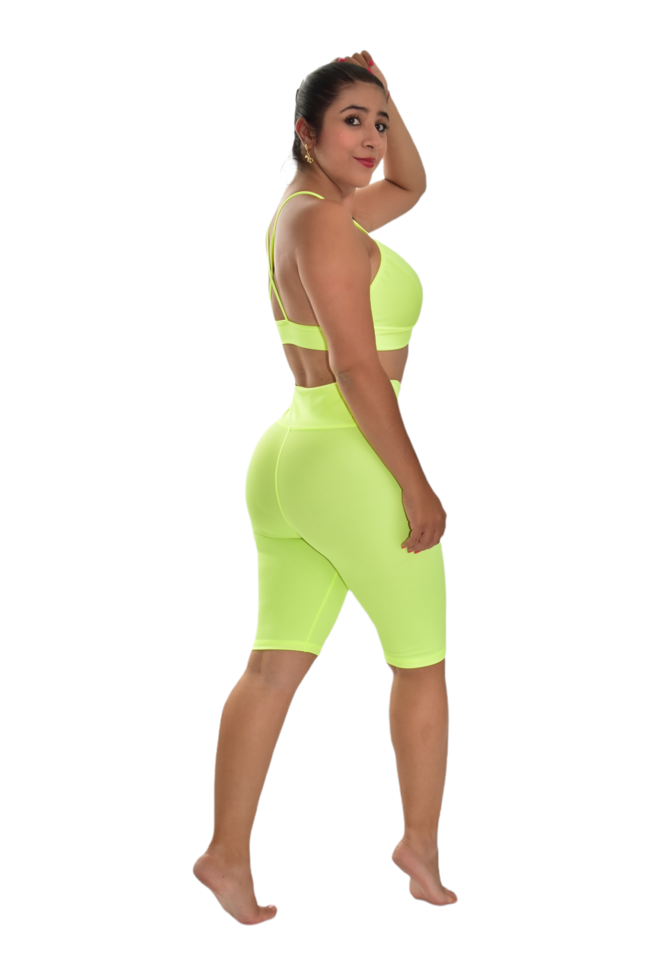 BIKER SET 2 PIEZAS PREMIUMTEX VERDE NEON oversilvercolombia