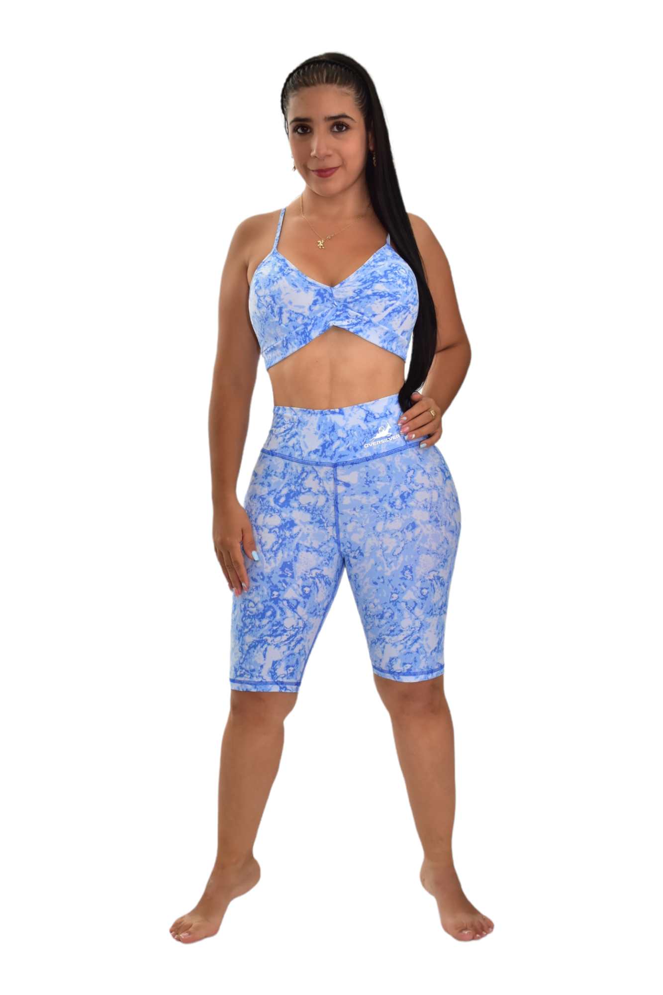 BIKER SET 2 PIEZAS PREMIUMTEX AZUL CIELO MANCHAS oversilvercolombia