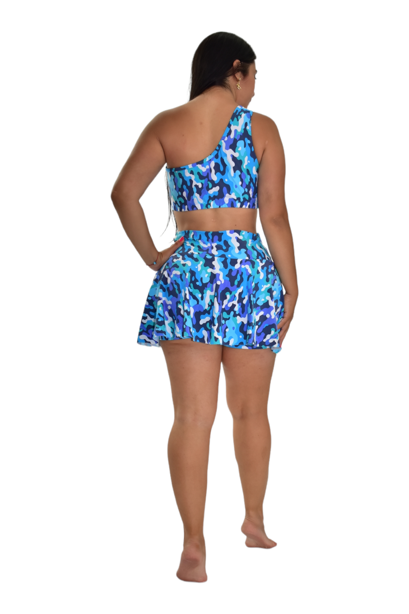 FALDA SHORT SET 2 PIEZAS PREMIUMTEX MILITAR AZUL oversilvercolombia