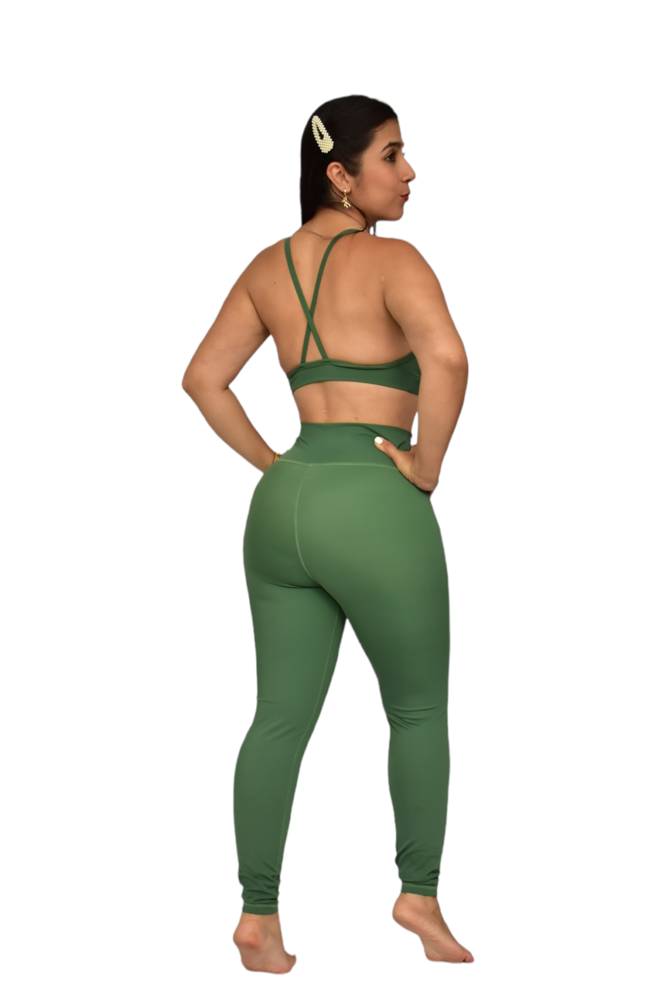 LEGGINS SET 2 PIEZAS PREMIUMTEX VERDE MILITAR oversilvercolombia