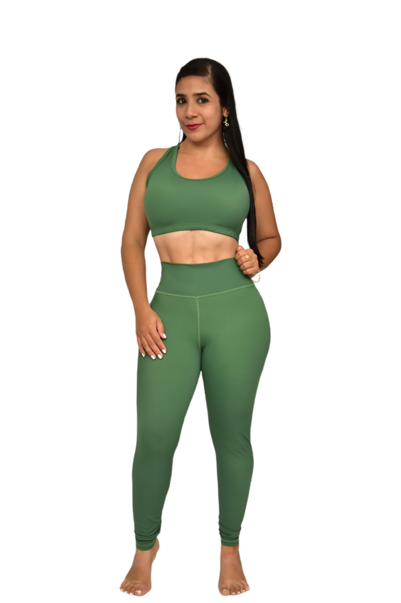 LEGGINS SET 2 PIEZAS PREMIUMTEX VERDE MILITAR oversilvercolombia