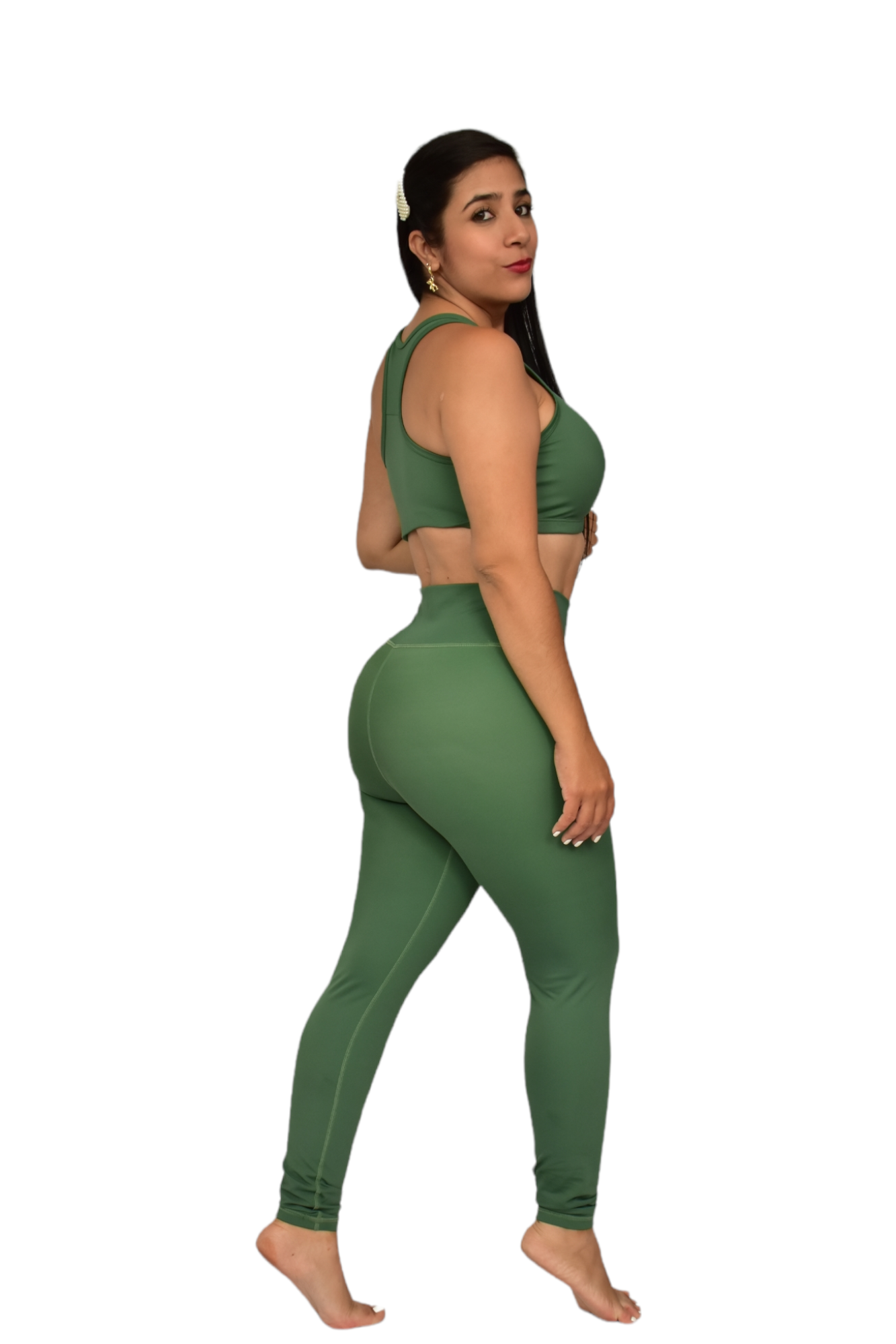 LEGGINS SET 2 PIEZAS PREMIUMTEX VERDE MILITAR oversilvercolombia
