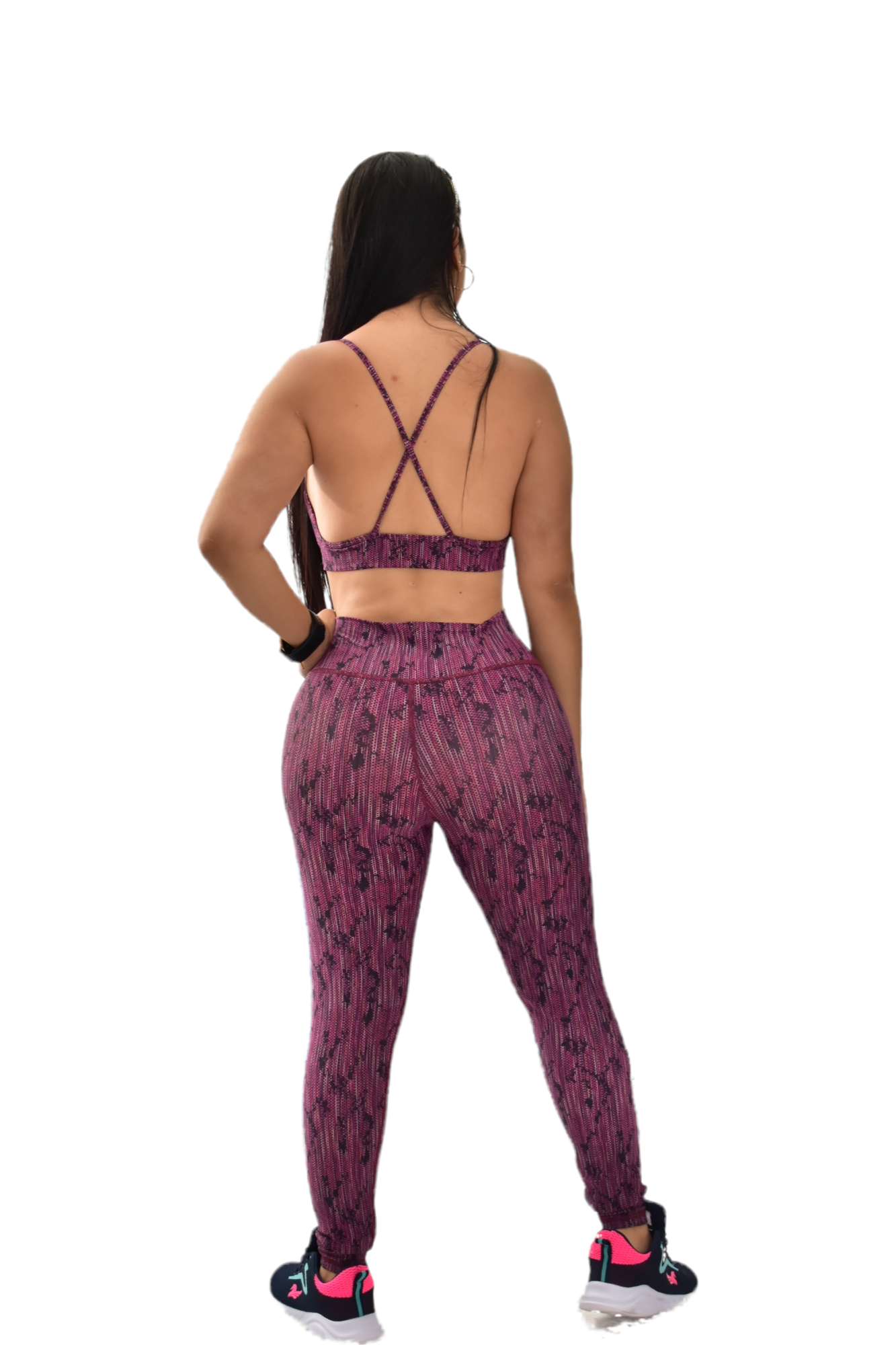 LEGGINS SET 2 PIEZAS PREMIUMTEX VINOTINTO RALLA oversilvercolombia