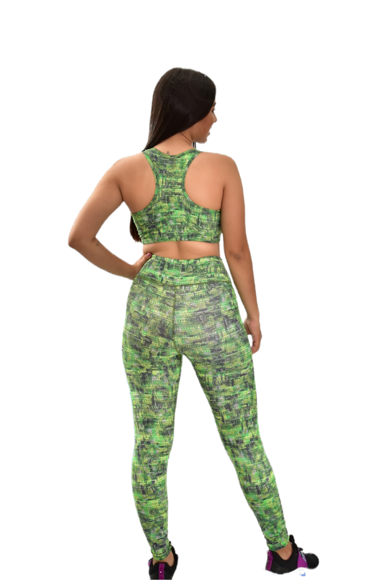 LEGGINS SET 2 PIEZAS PREMIUMTEX VERDE OSCURO TRIAN oversilvercolombia