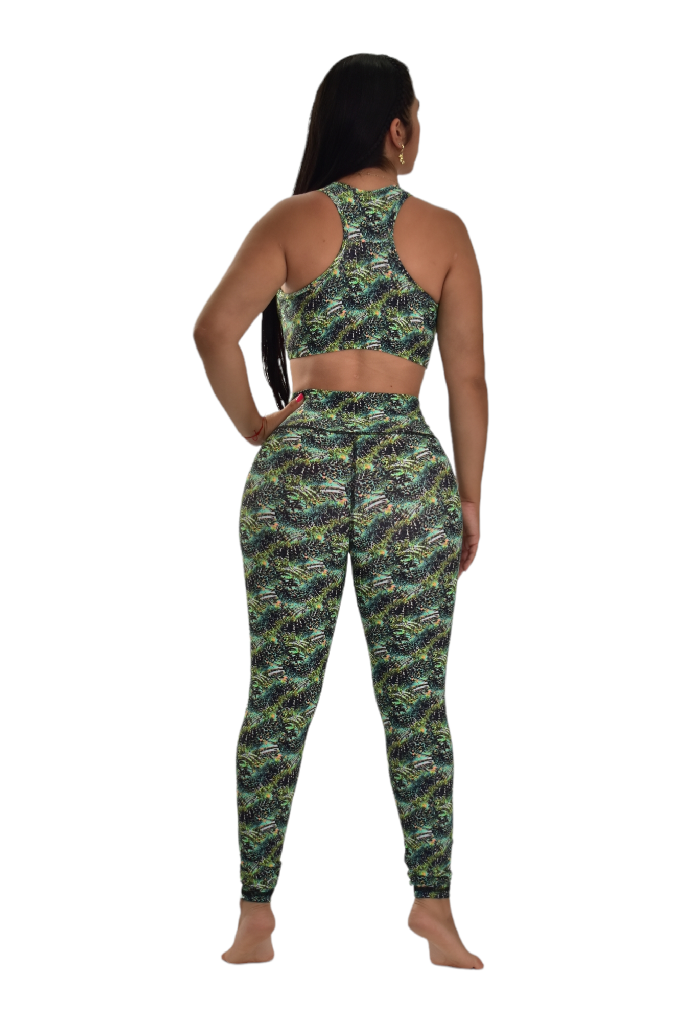 LEGGINS SET 2 PIEZAS PREMIUMTEX VERDE LEOPARDO oversilvercolombia