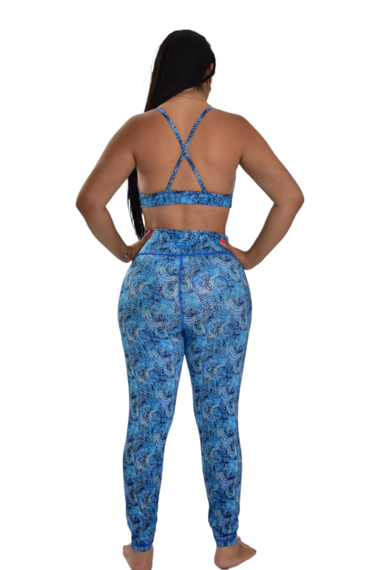 LEGGINS SET 2 PIEZAS PREMIUMTEX AZUL BRILLANTE oversilvercolombia
