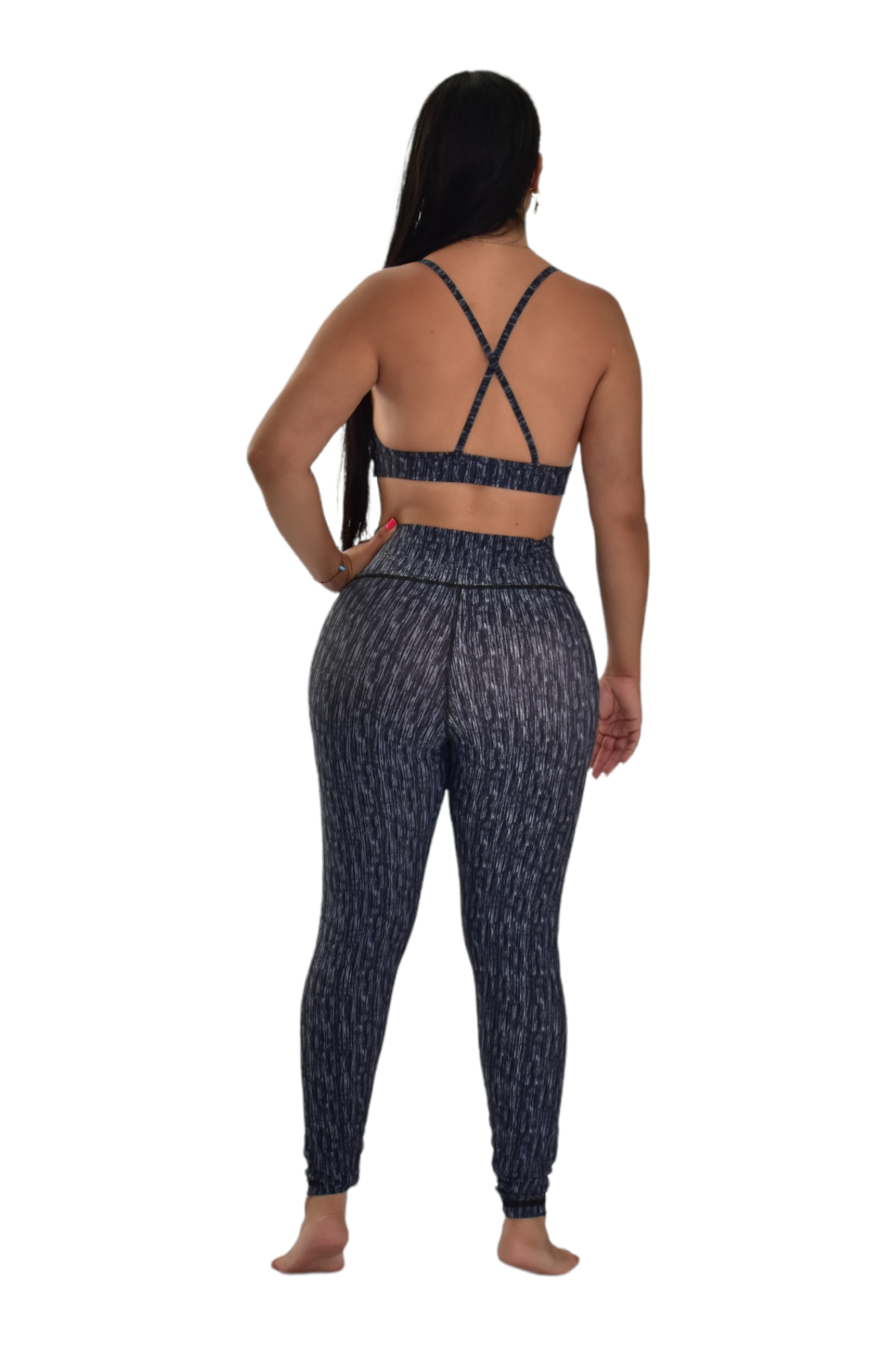 LEGGINS SET 2 PIEZAS PREMIUMTEX GRIS RALLA oversilvercolombia