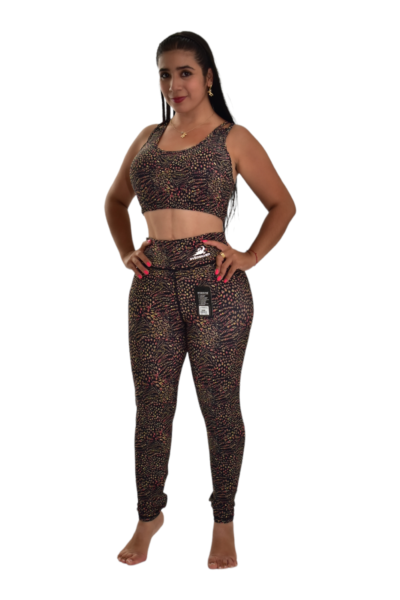 LEGGINS SET 2 PIEZAS PREMIUMTEX NEGRO PEPAS oversilvercolombia