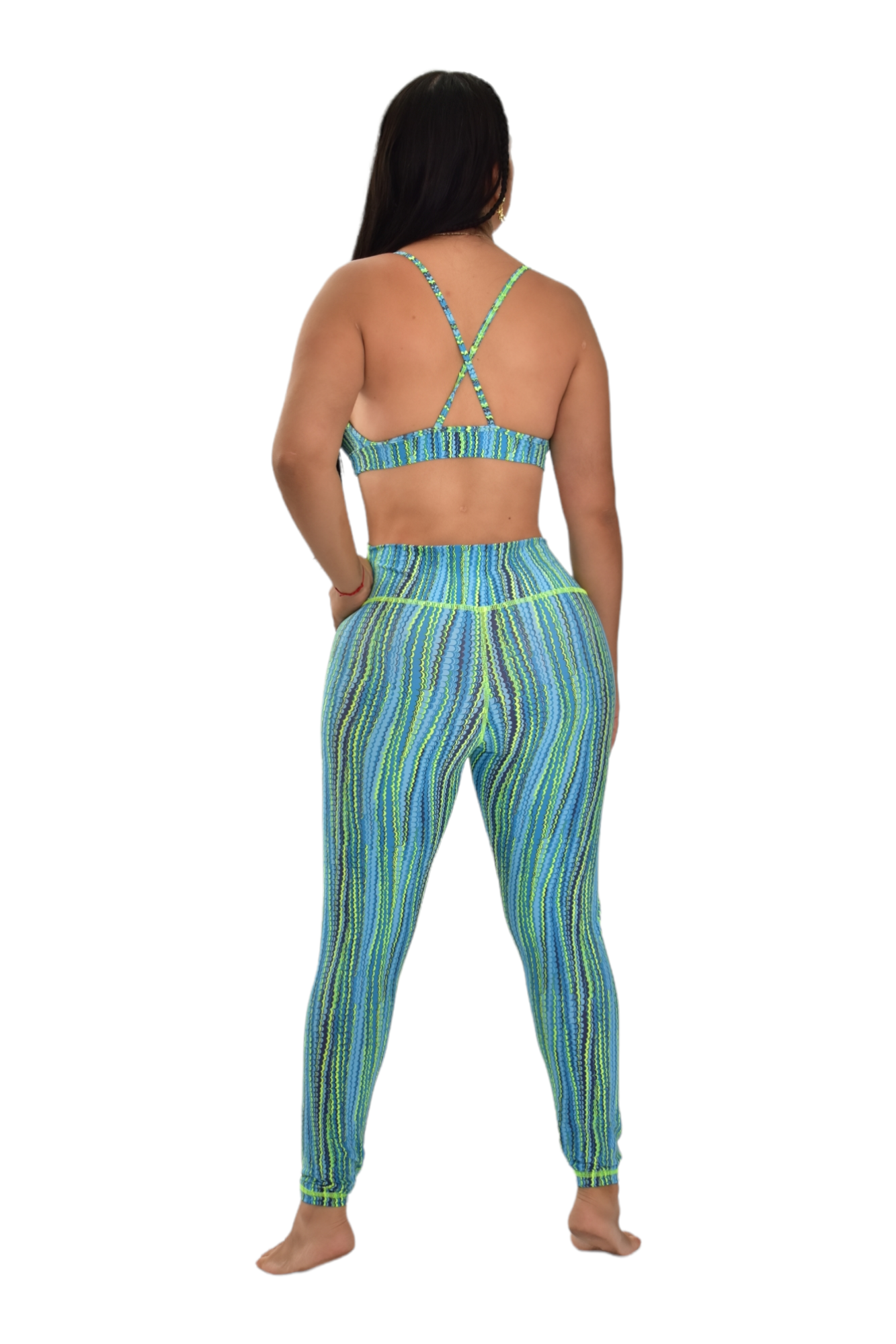 LEGGINS SET 2 PIEZAS PREMIUMTEX VERDE ESCAMA oversilvercolombia