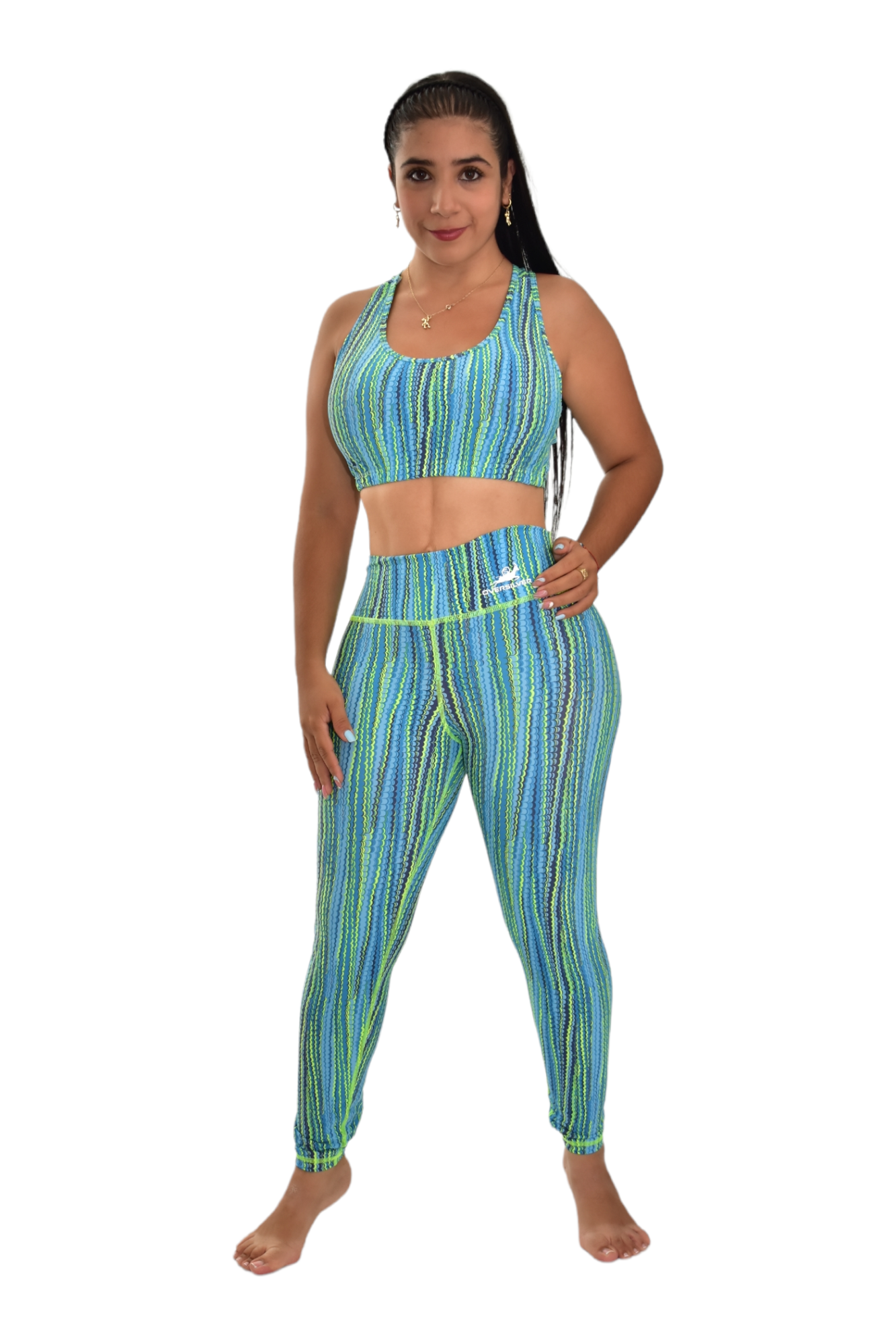 LEGGINS SET 2 PIEZAS PREMIUMTEX VERDE ESCAMA oversilvercolombia