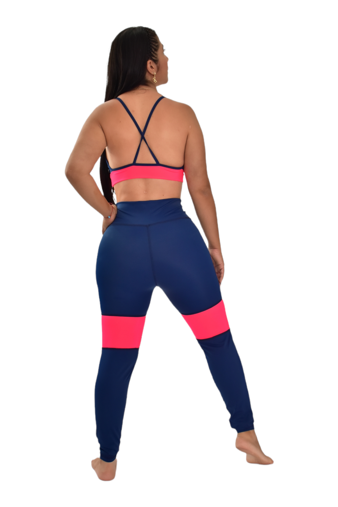 LEGGINS COMBINADA SET 2 PIEZAS PREMIUMTEX AZUL TURQUIE oversilvercolombia