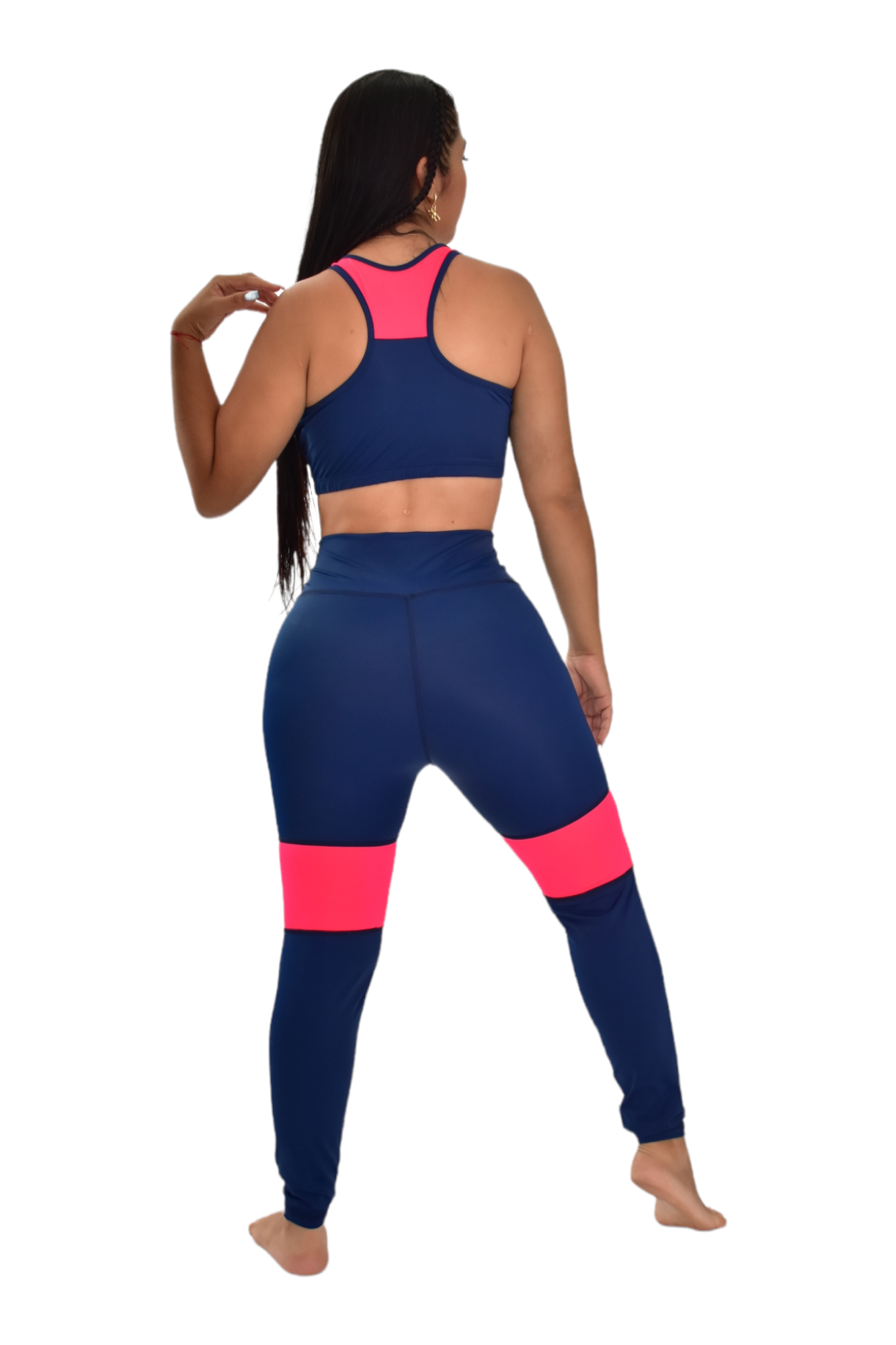 LEGGINS COMBINADA SET 2 PIEZAS PREMIUMTEX AZUL TURQUIE oversilvercolombia