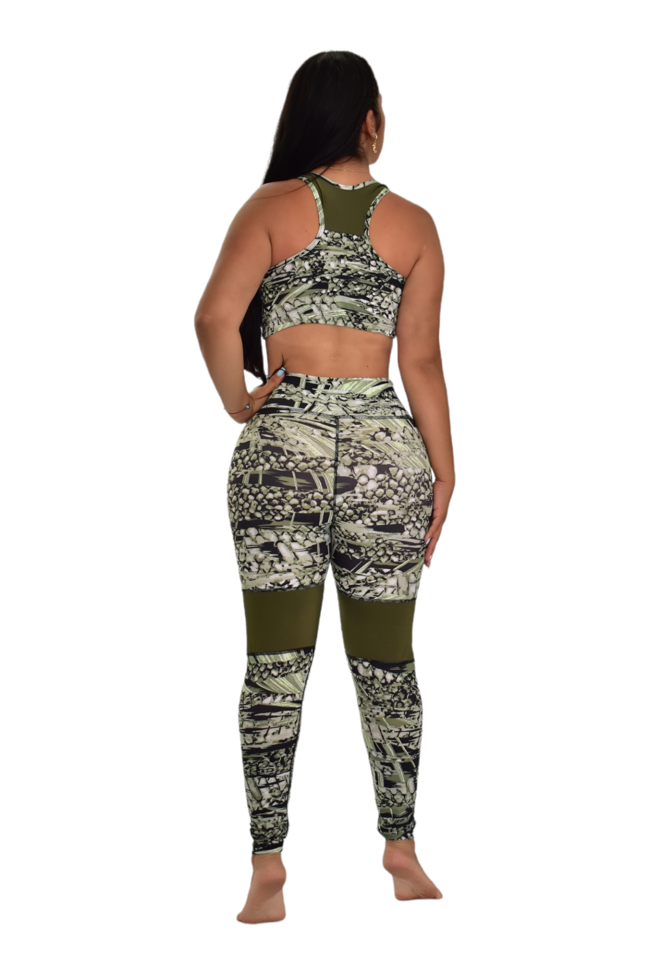LEGGINS COMBINADO SET 2 PIEZAS PREMIUMTEX VERDE TORTUGA oversilvercolombia