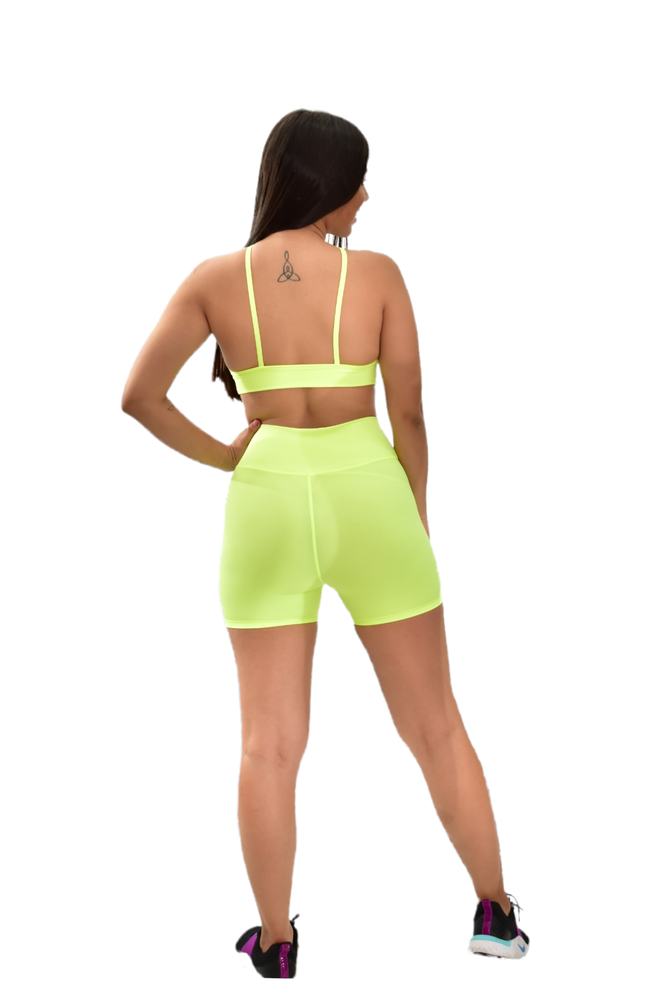 SHORT SET 2 PIEZAS PREMIUMTEX VERDE NEON oversilvercolombia
