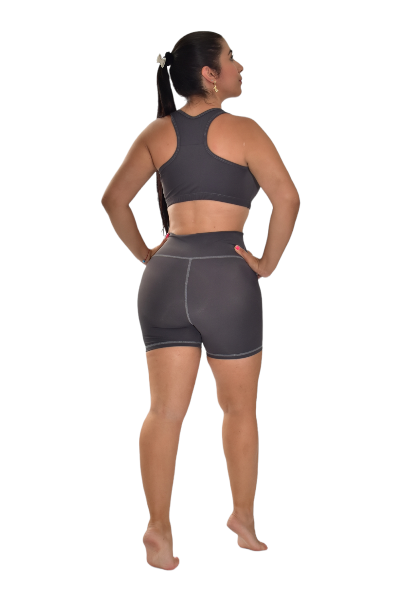 SHORT SET 2 PIEZAS PREMIUMTEX GRIS OSCURO oversilvercolombia