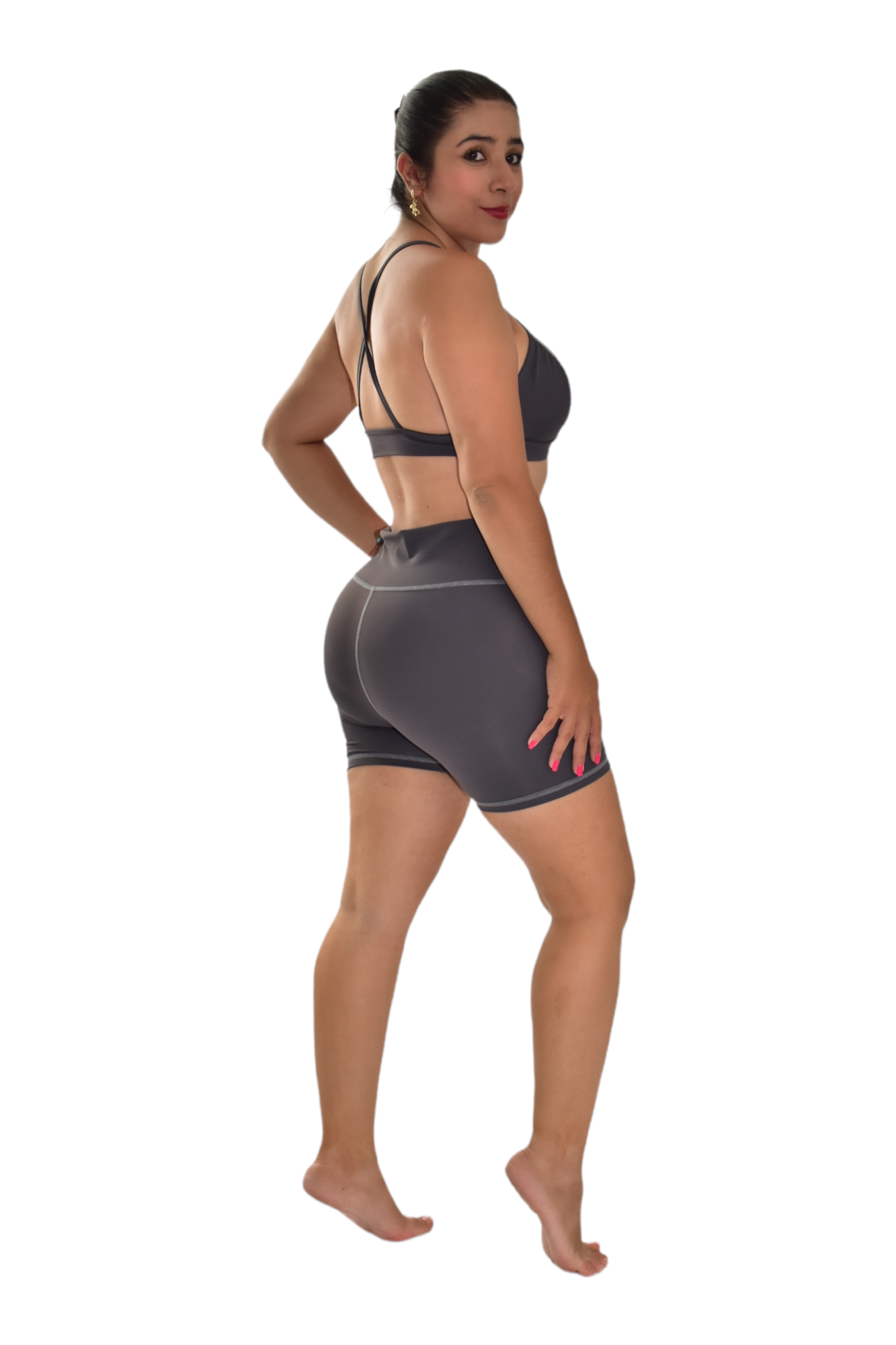 SHORT SET 2 PIEZAS PREMIUMTEX GRIS OSCURO oversilvercolombia